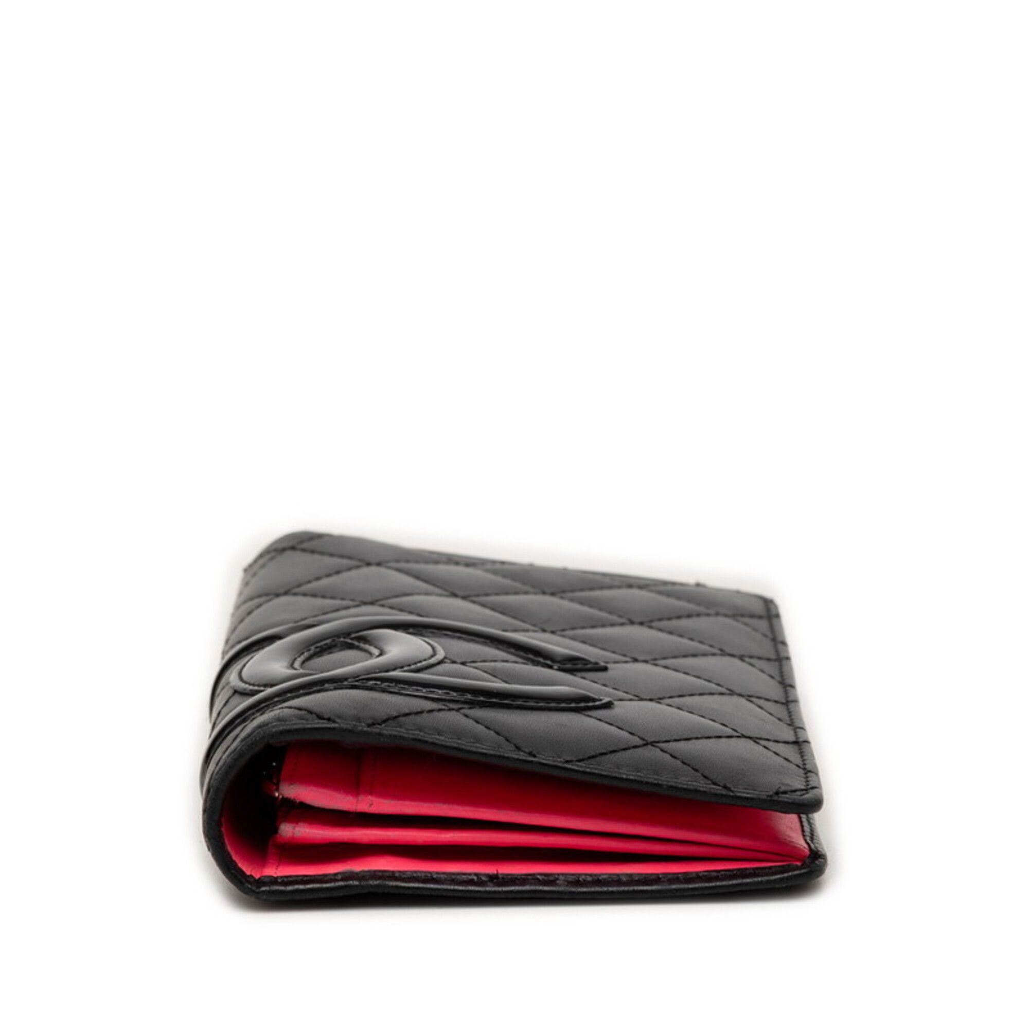 Leather Long Wallet (Bi-Fold) (Pre-Owned) - Chanel - Modalova