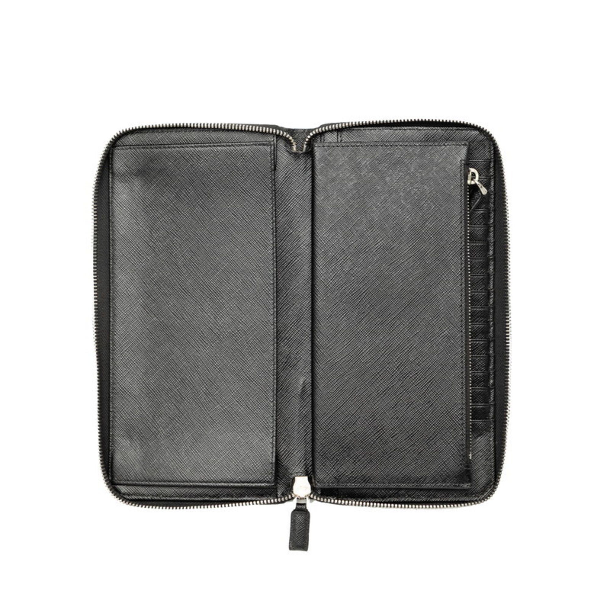 Leather Long Wallet (Bi-Fold) (Pre-Owned) - Prada - Modalova