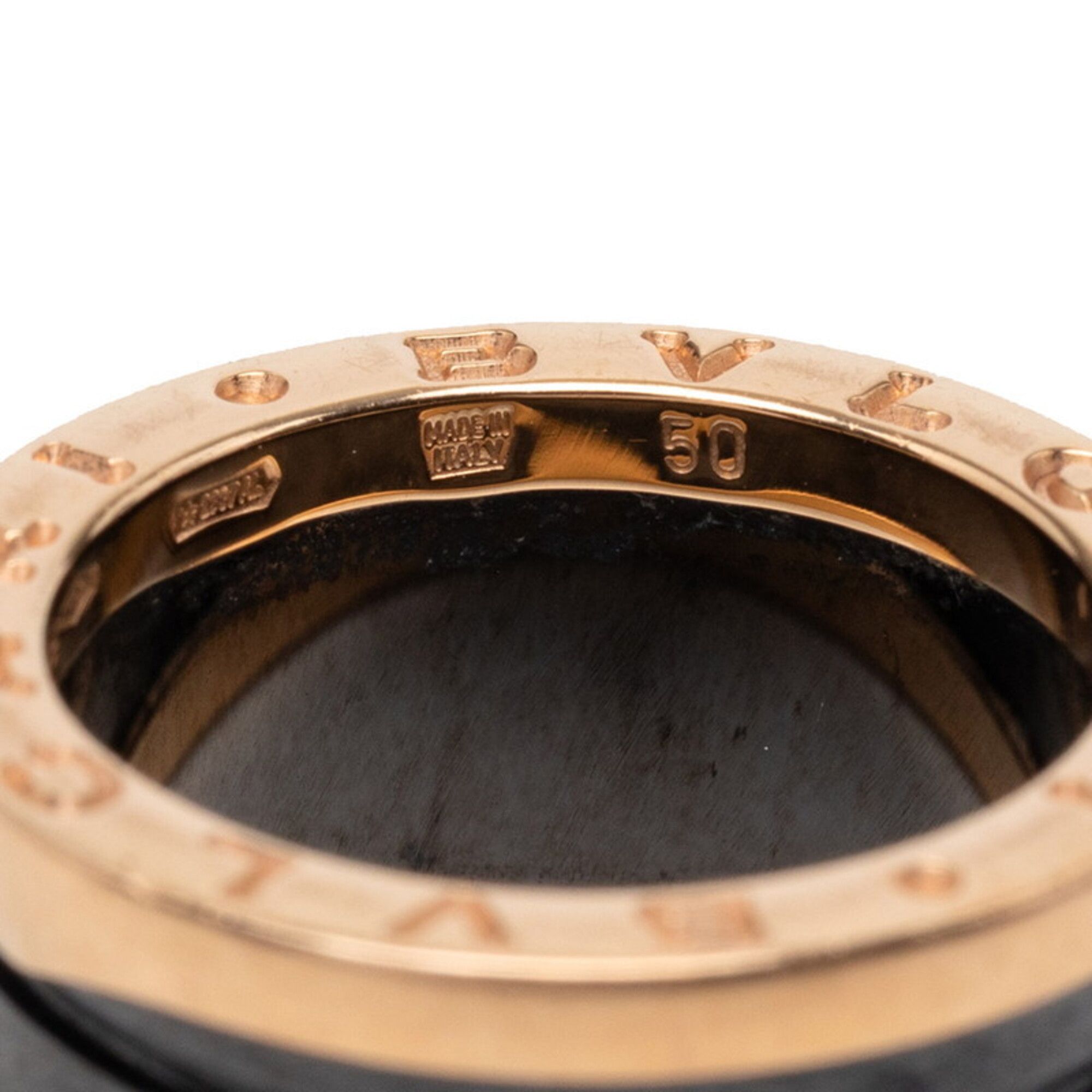 Yellow Gold (18K) Ceramic Band Ring (Pre-Owned) - Bvlgari - Modalova