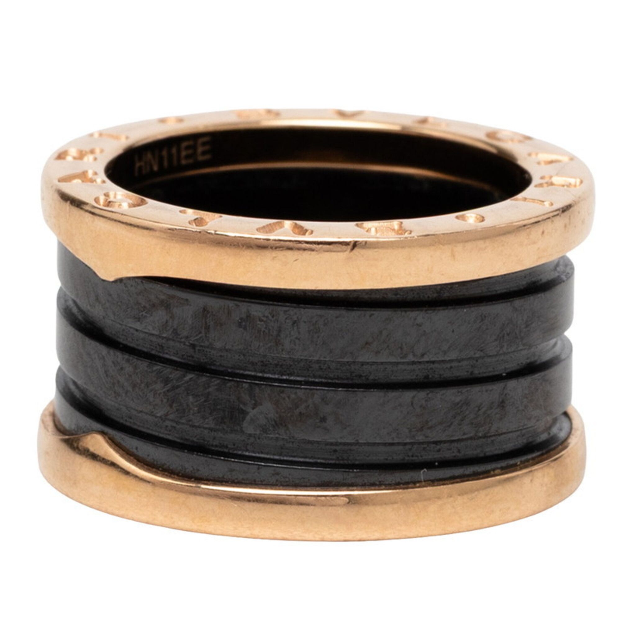 Yellow Gold (18K) Ceramic Band Ring (Pre-Owned) - Bvlgari - Modalova