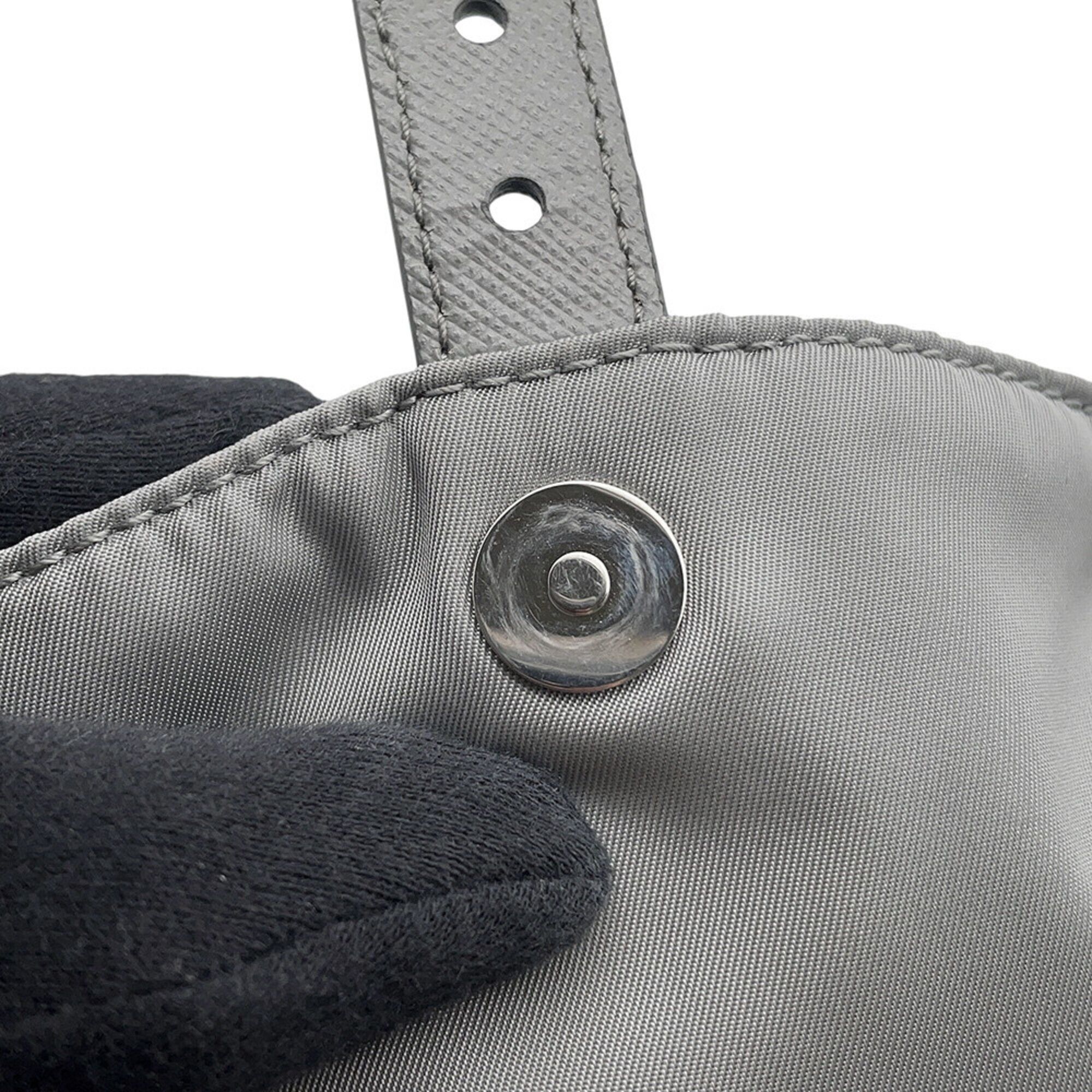 Nylon Leather Handbag (Pre-Owned) - Prada - Modalova