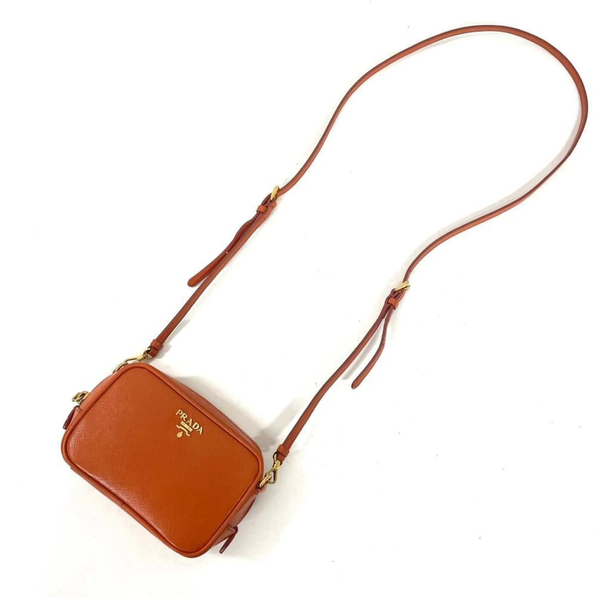 Saffiano Triangle Shoulder Bag (Pre-Owned) - Prada - Modalova