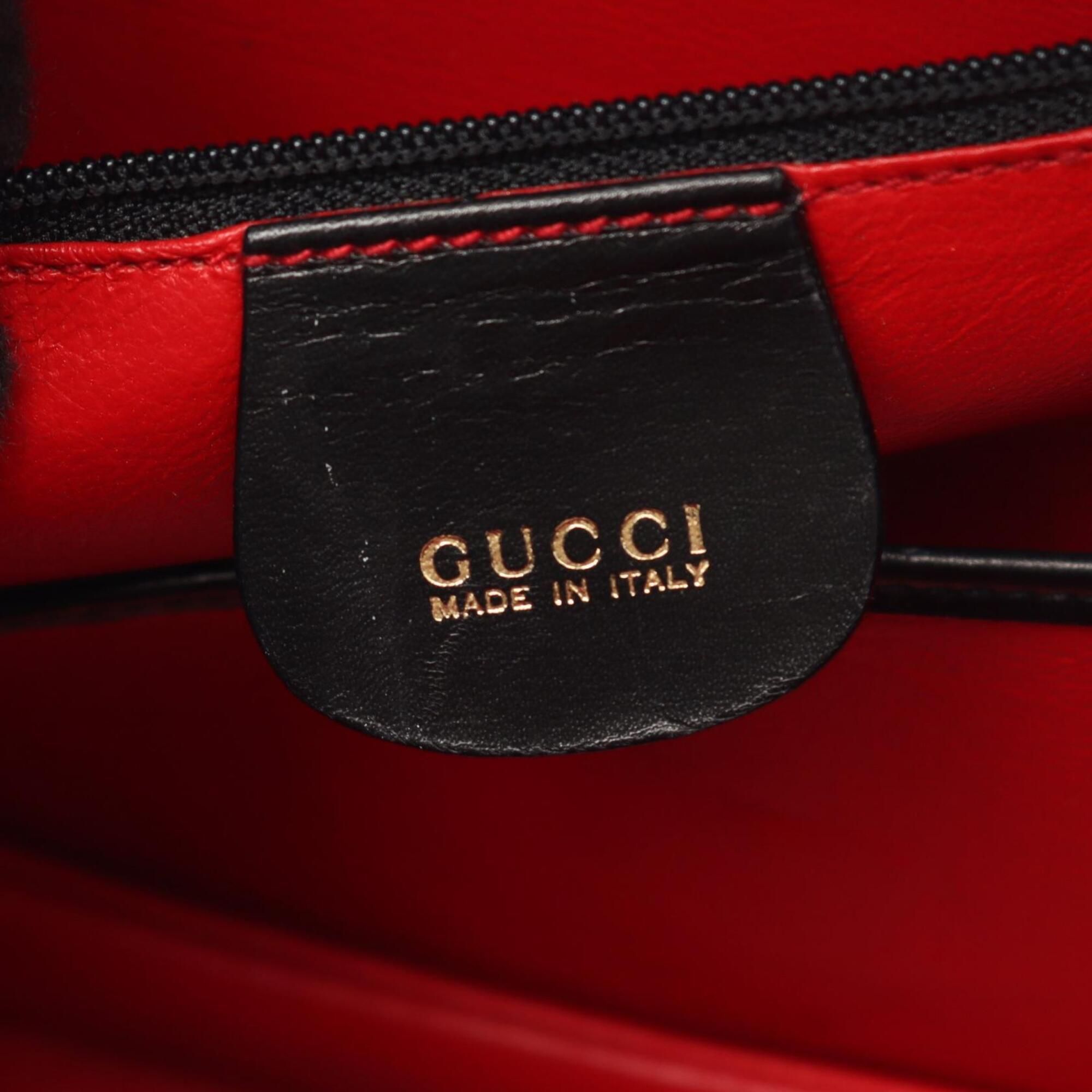 Bamboo Leather Handbag (Pre-Owned) - Gucci - Modalova