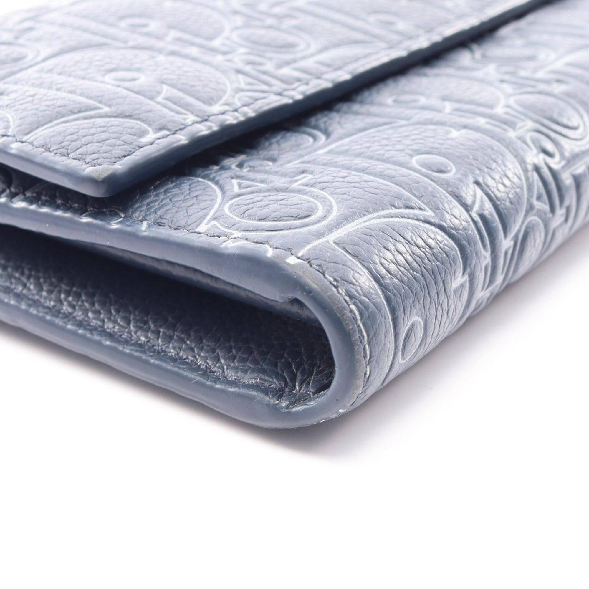 Leather Long Wallet (Bi-Fold) (Pre-Owned) - Christian Dior - Modalova
