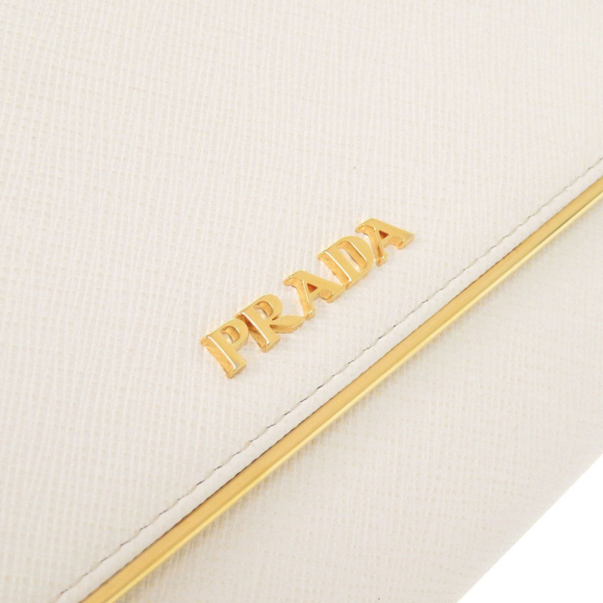 Leather Long Wallet (Bi-Fold) (Pre-Owned) - Prada - Modalova