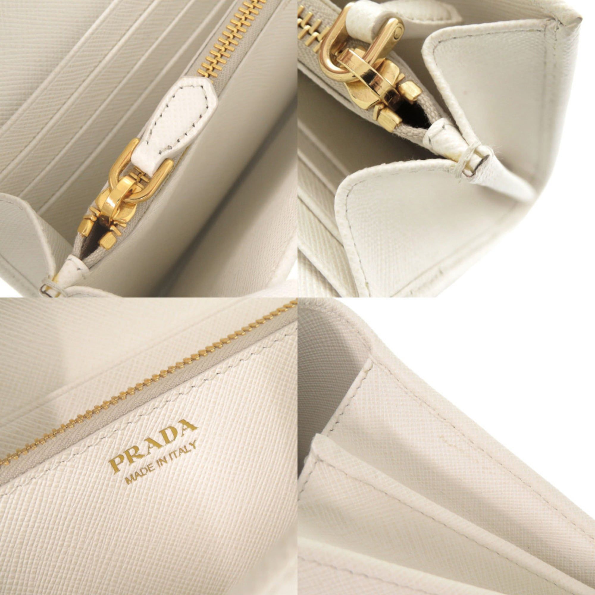 Leather Long Wallet (Bi-Fold) (Pre-Owned) - Prada - Modalova