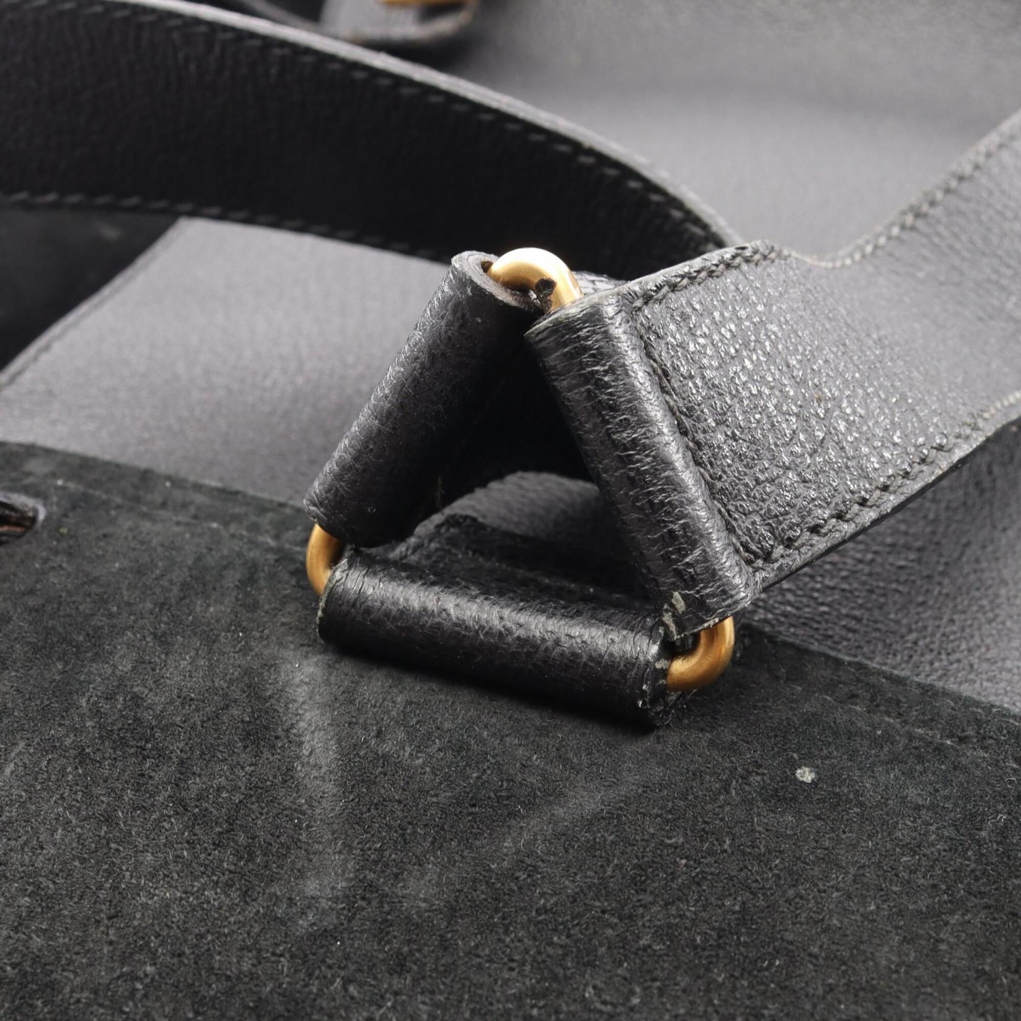 Suede Leather Backpack Handbag (Pre-Owned) - Gucci - Modalova