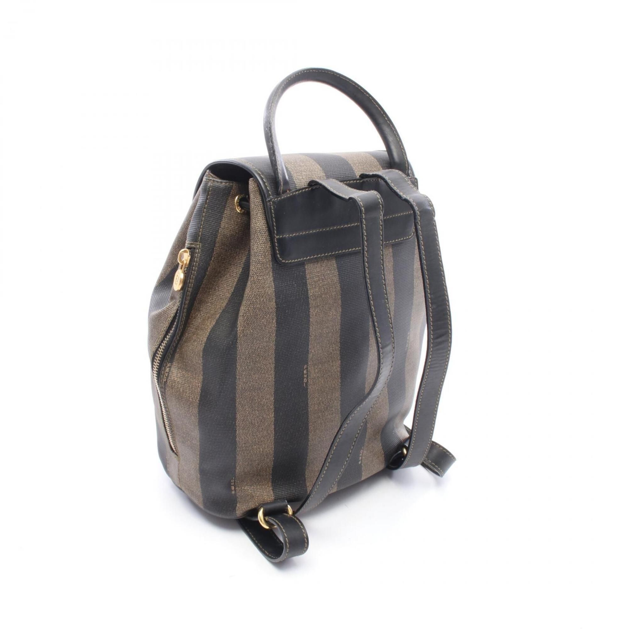 Coated Canvas Leather Backpack Handbag (Pre-Owned) - Fendi - Modalova