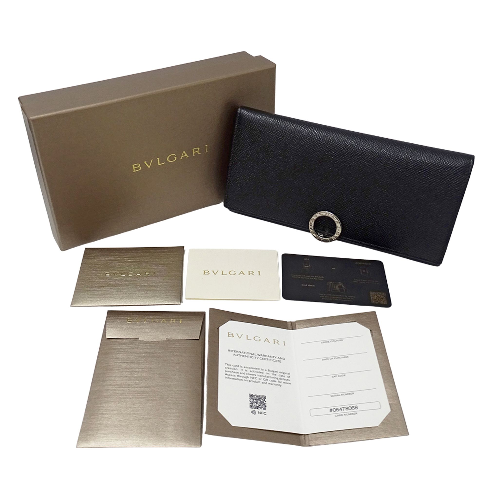 Leather Long Wallet (Bi-Fold) (Pre-Owned) - Bvlgari - Modalova
