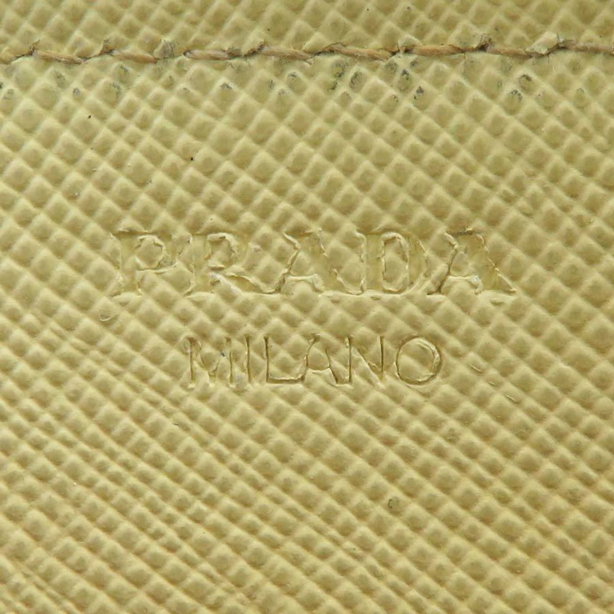 Leather Long Wallet (Bi-Fold) (Pre-Owned) - Prada - Modalova