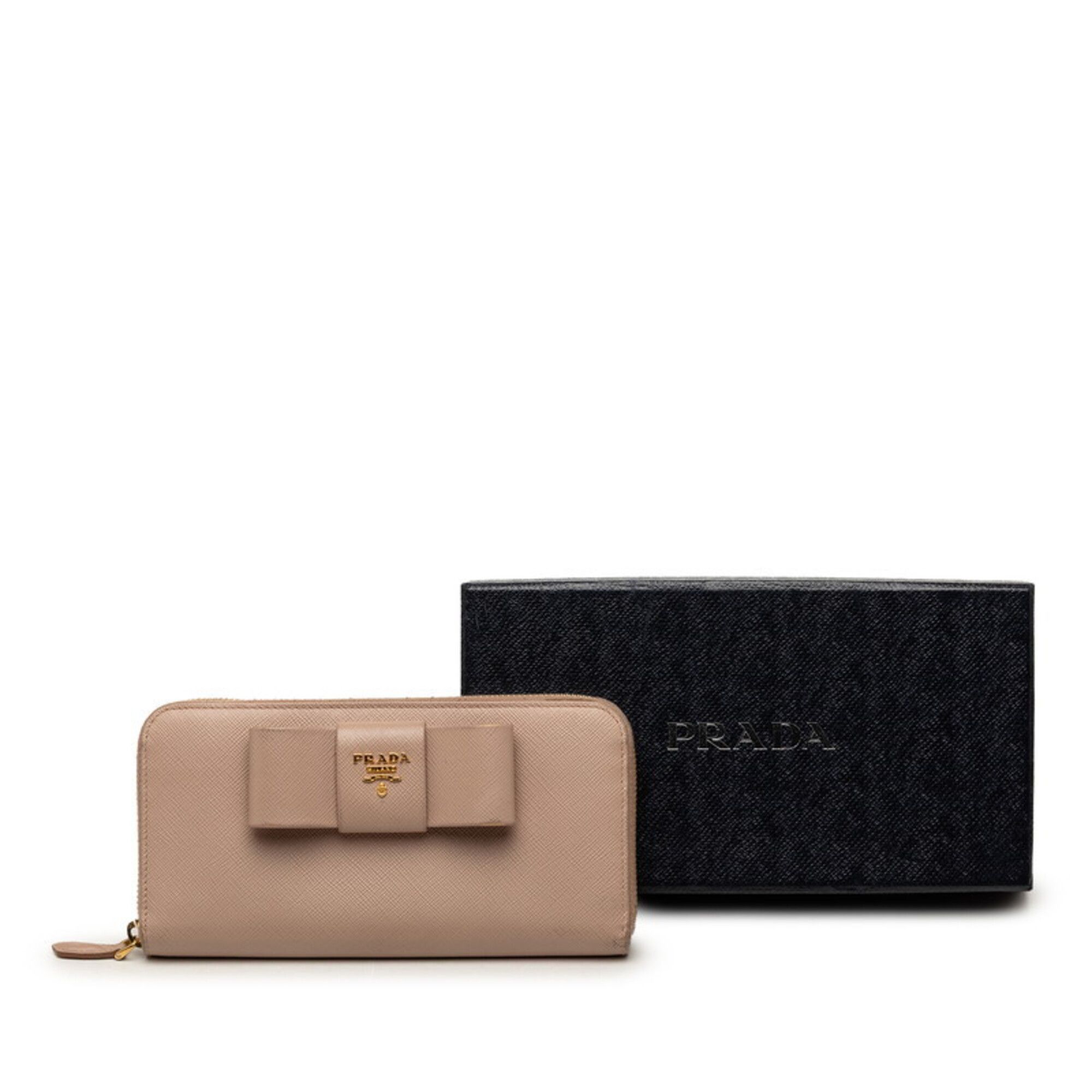 Leather Long Wallet (Bi-Fold) (Pre-Owned) - Prada - Modalova
