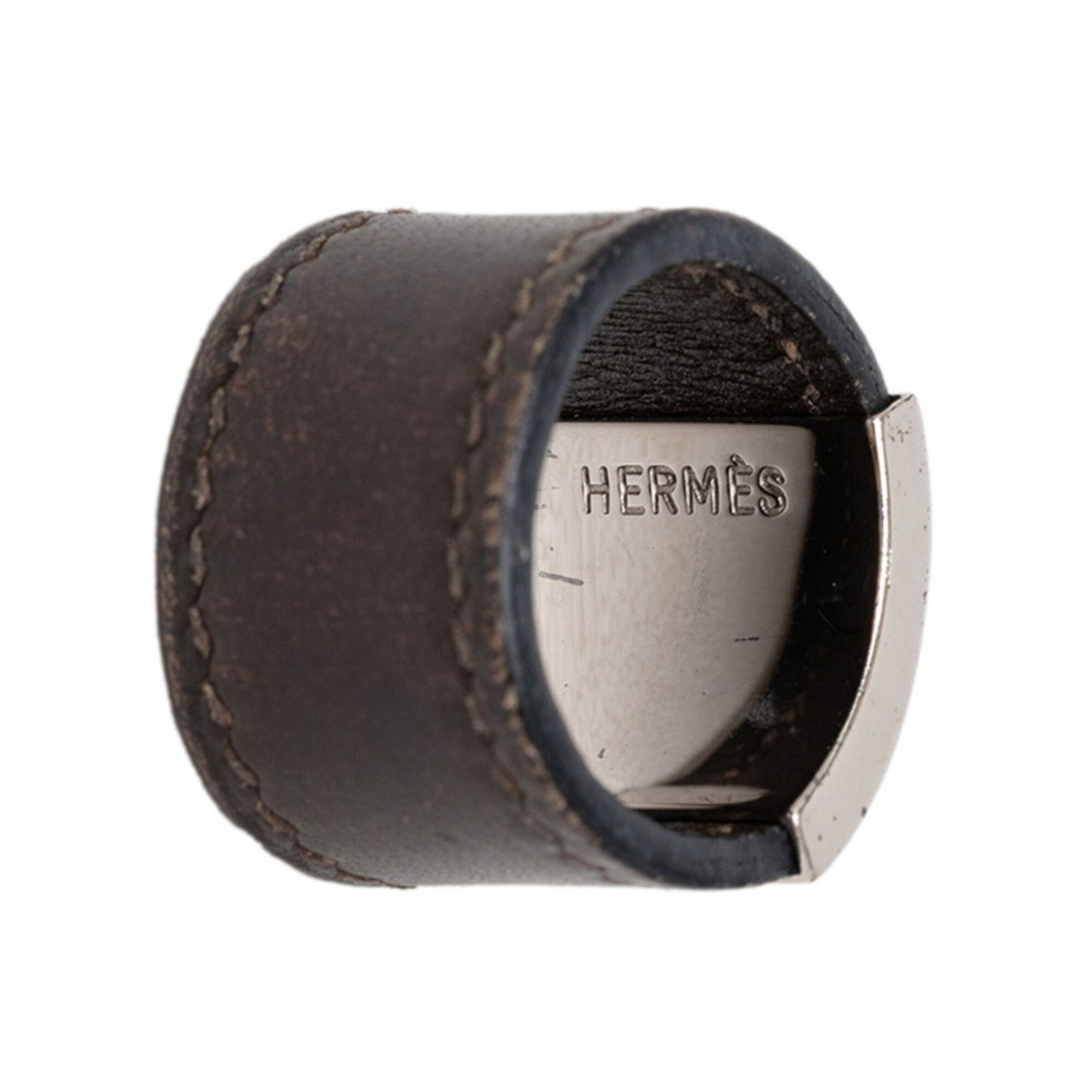 Leather Band Ring (Pre-Owned) - Hermes - Modalova
