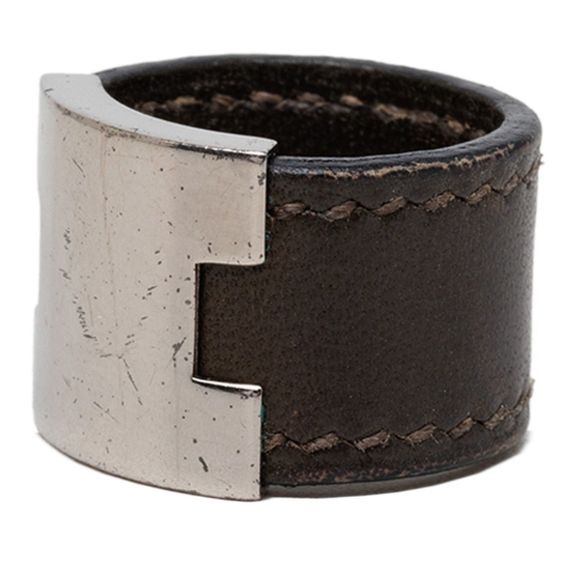 Leather Band Ring (Pre-Owned) - Hermes - Modalova