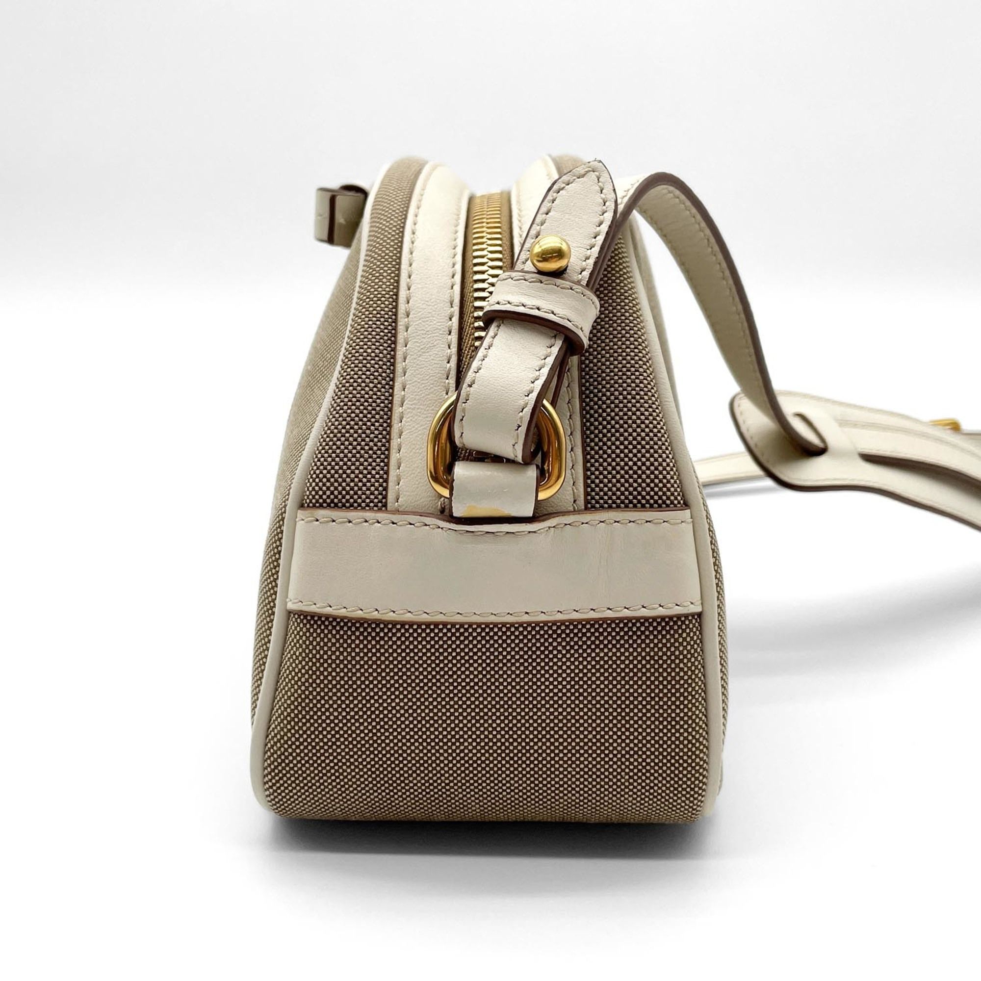 Canvas Leather Shoulder Bag (Pre-Owned) - Prada - Modalova