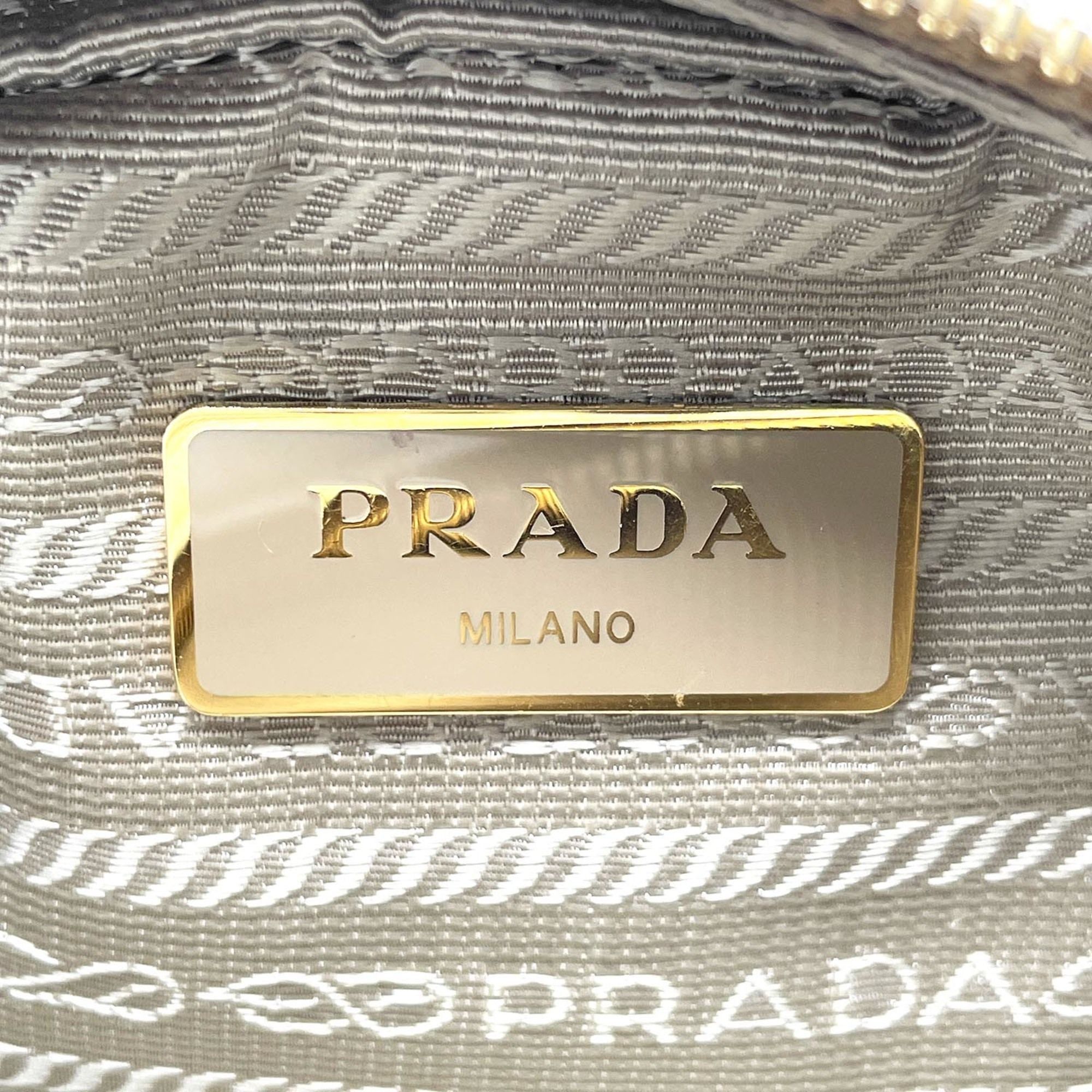Canvas Leather Shoulder Bag (Pre-Owned) - Prada - Modalova
