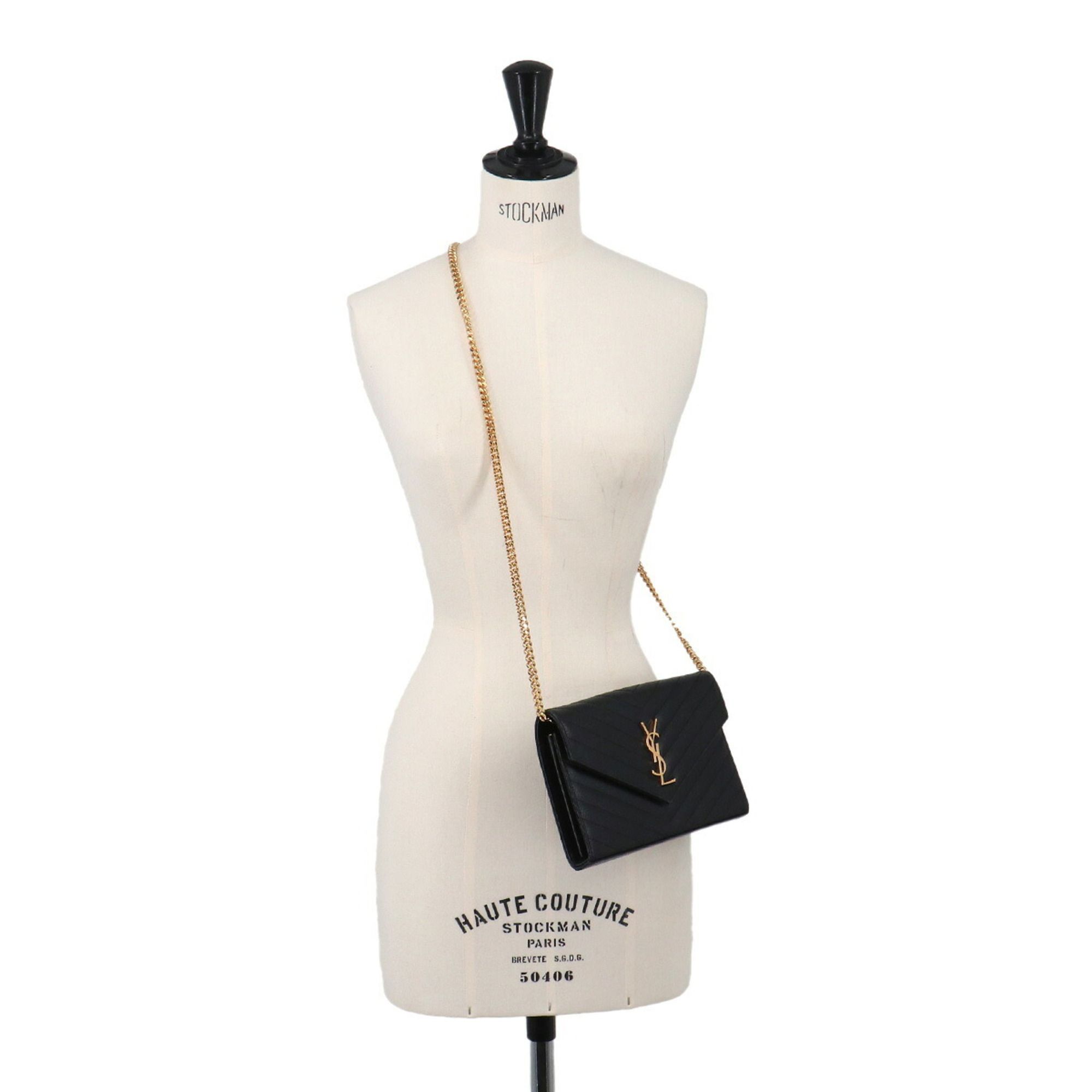 Leather Chain/Shoulder Wallet (Pre-Owned) - Saint Laurent - Modalova