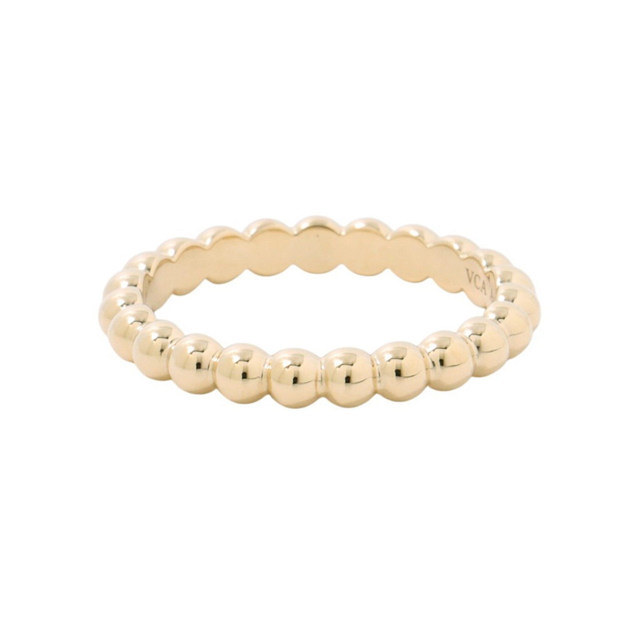 Perlee Yellow Gold (18K) Band Ring (Pre-Owned) - Van Cleef & Arpels - Modalova