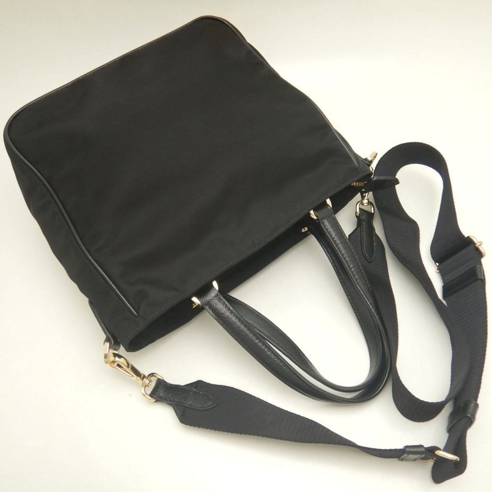 Nylon Leather Handbag (Pre-Owned) - Prada - Modalova