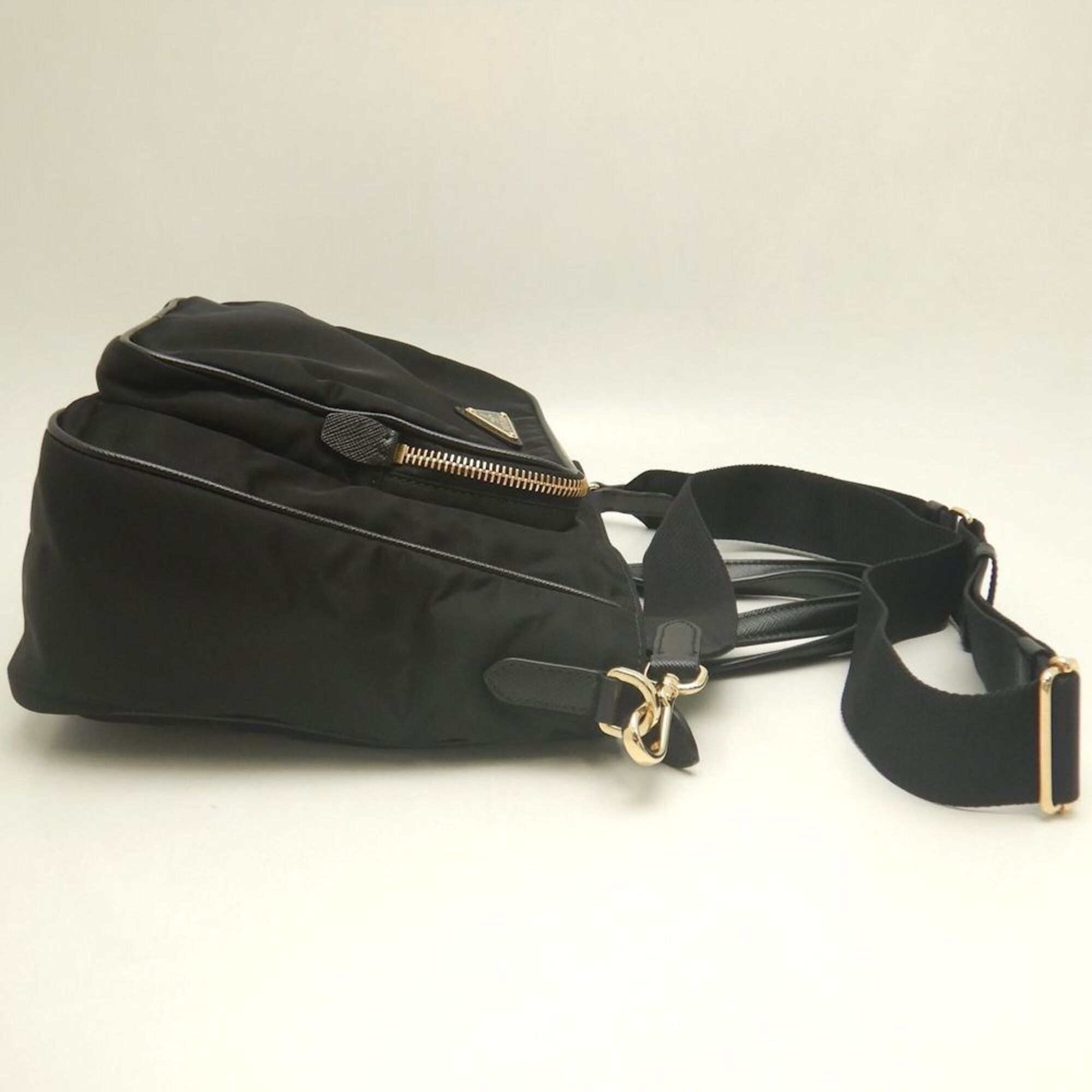 Nylon Leather Handbag (Pre-Owned) - Prada - Modalova