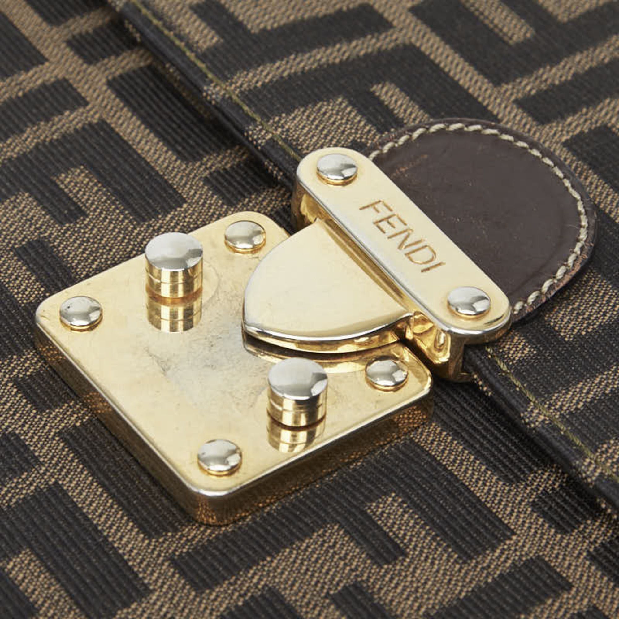 Canvas Leather Handbag Shoulder Bag (Pre-Owned) - Fendi - Modalova
