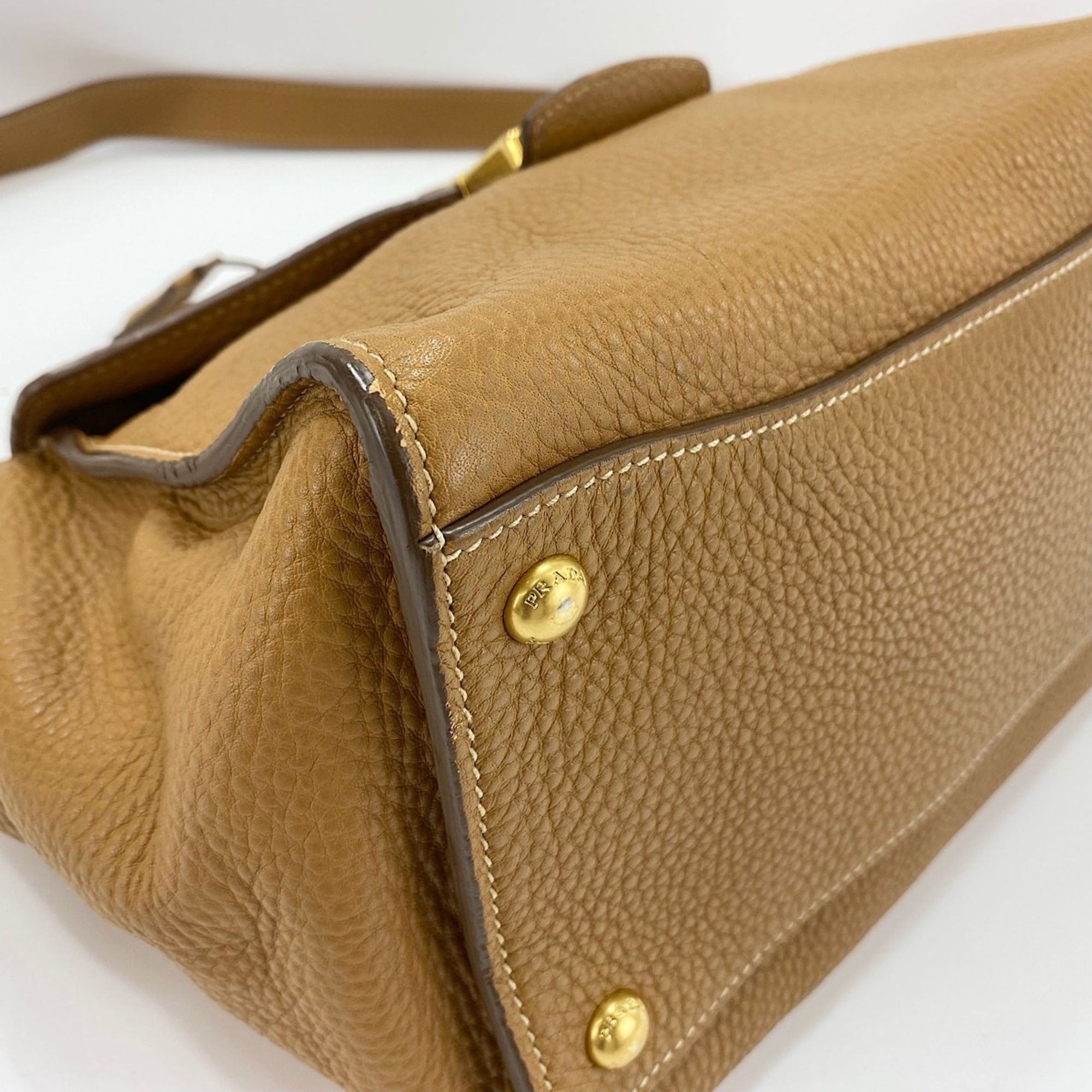 Leather Shoulder Bag (Pre-Owned) - Prada - Modalova