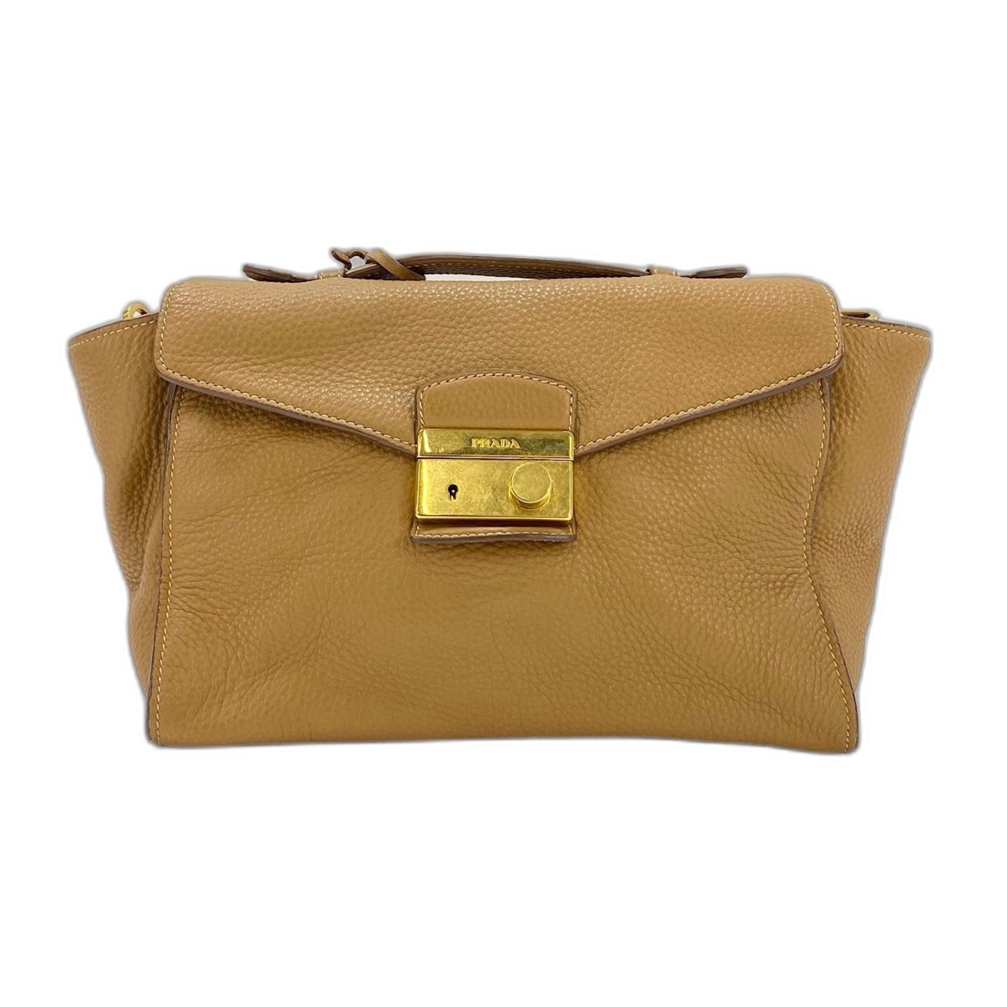 Leather Shoulder Bag (Pre-Owned) - Prada - Modalova