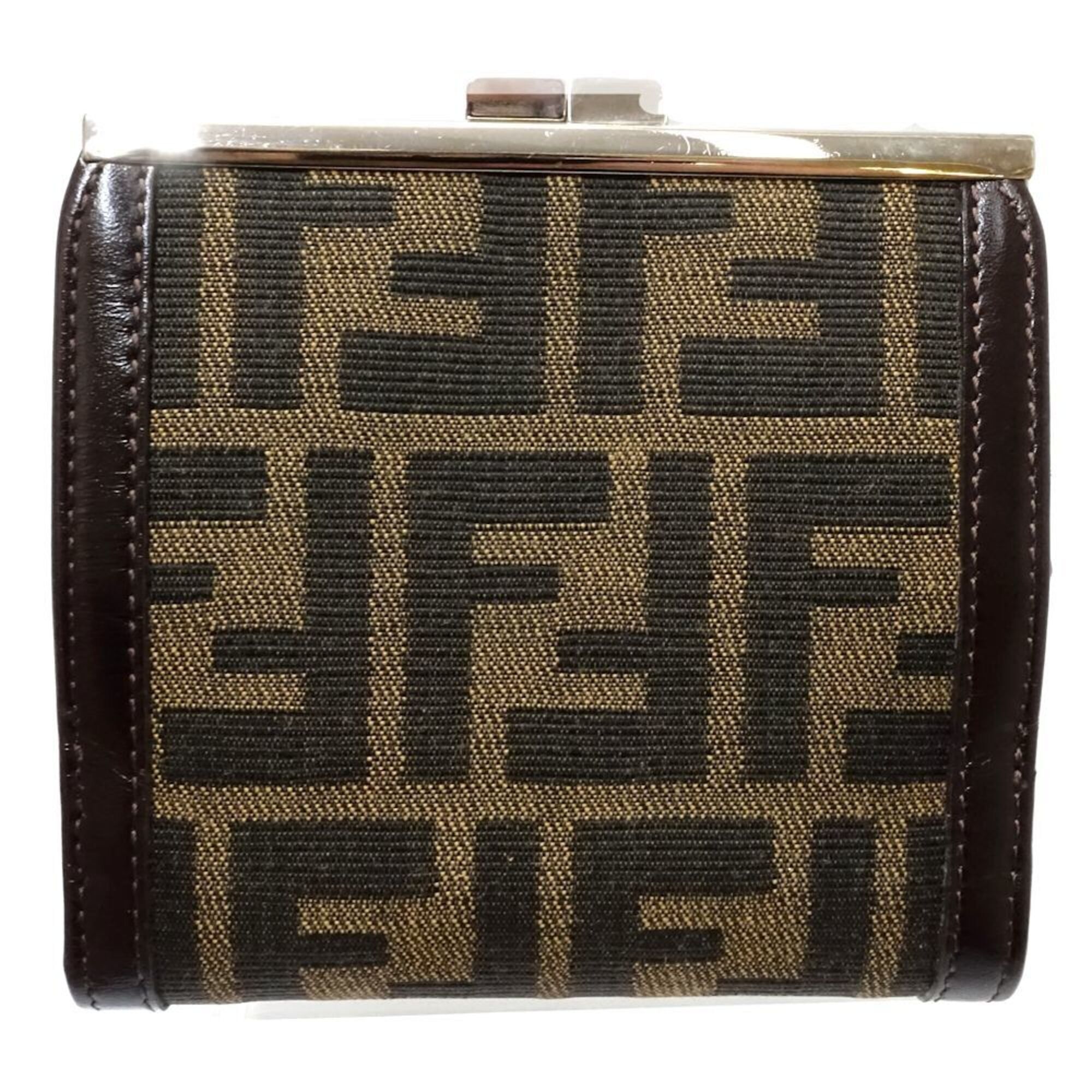 Zucca Canvas Leather Wallet (Bi-Fold) (Pre-Owned) - Fendi - Modalova