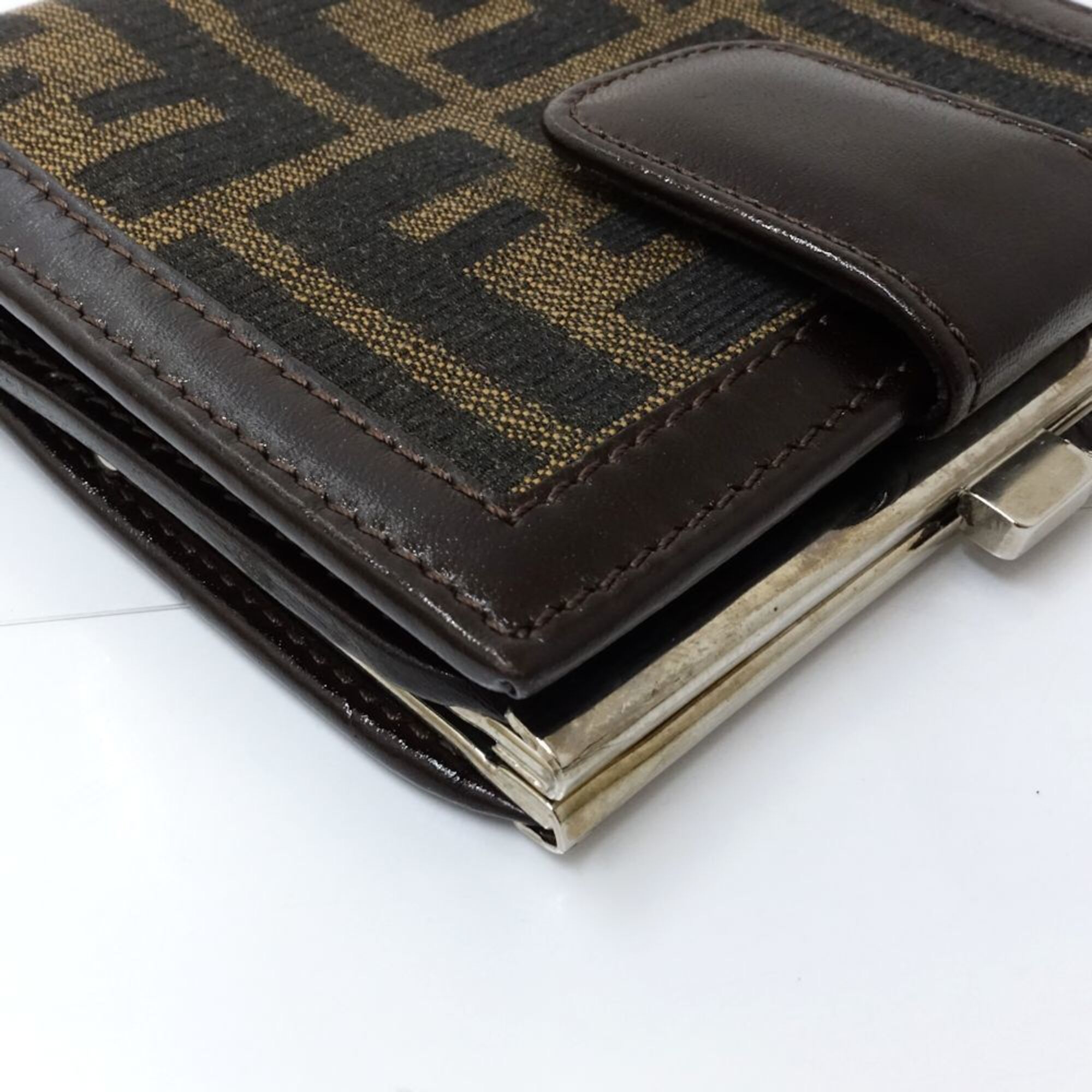 Zucca Canvas Leather Wallet (Bi-Fold) (Pre-Owned) - Fendi - Modalova