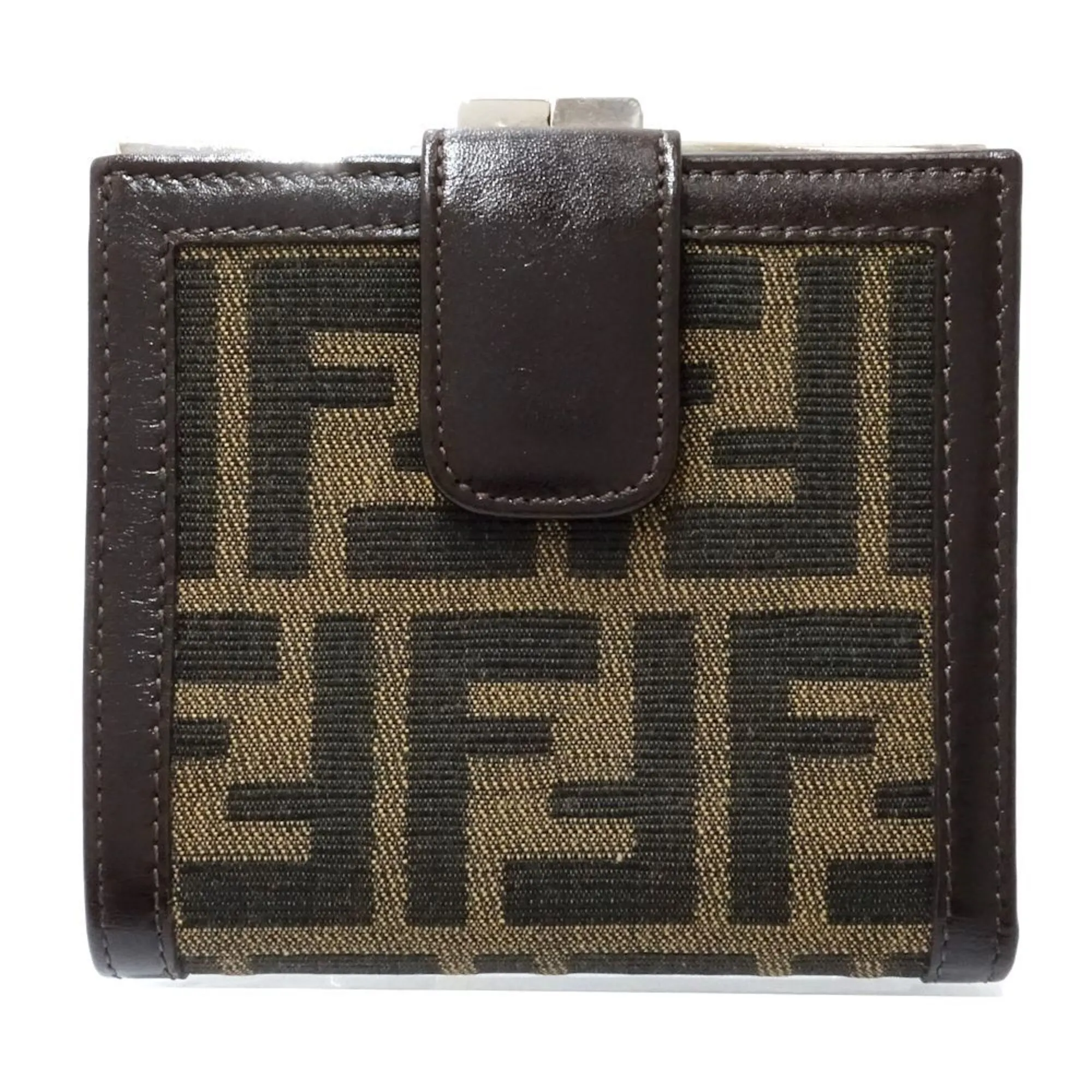 Zucca Canvas Leather Wallet (Bi-Fold) (Pre-Owned) - Fendi - Modalova