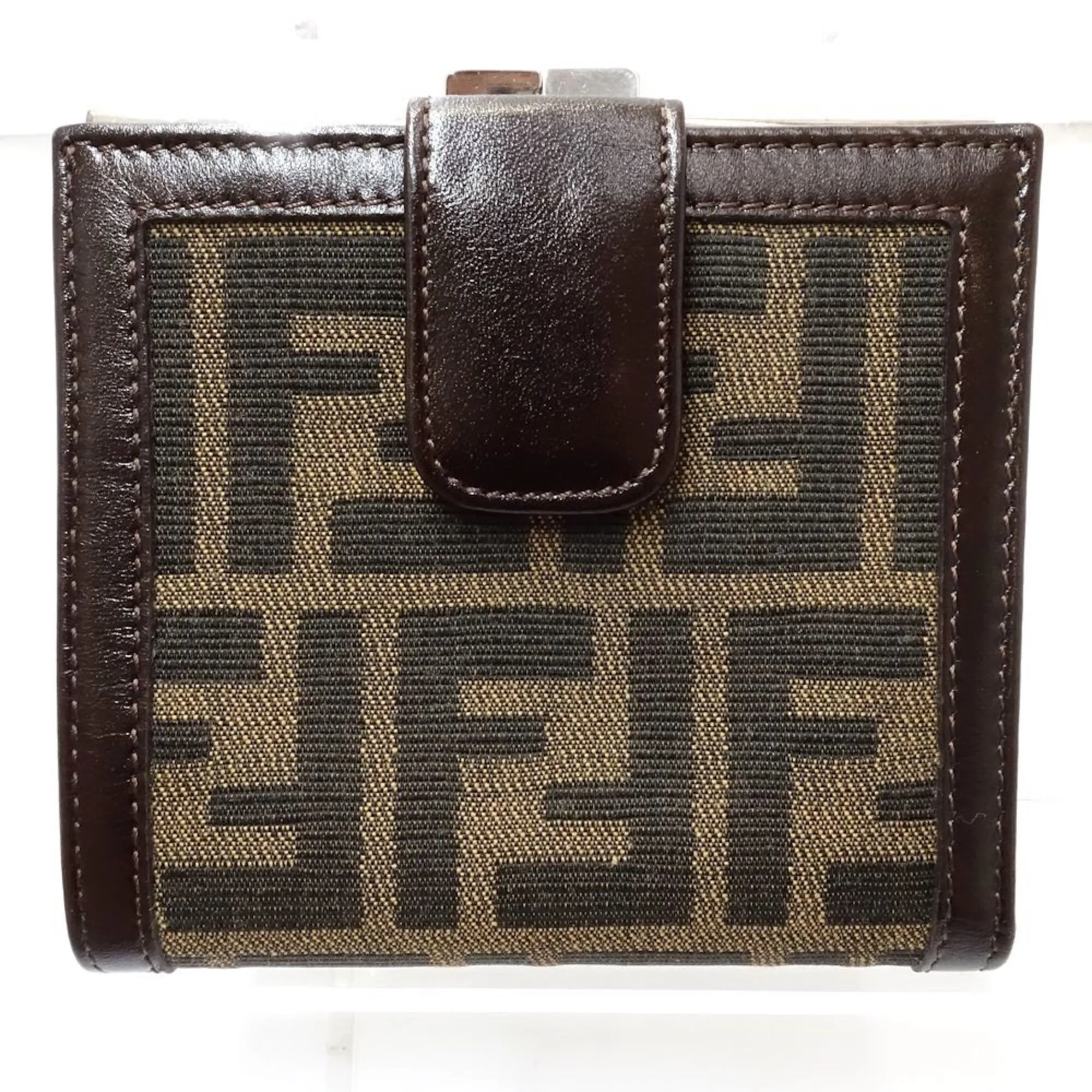 Zucca Canvas Leather Wallet (Bi-Fold) (Pre-Owned) - Fendi - Modalova