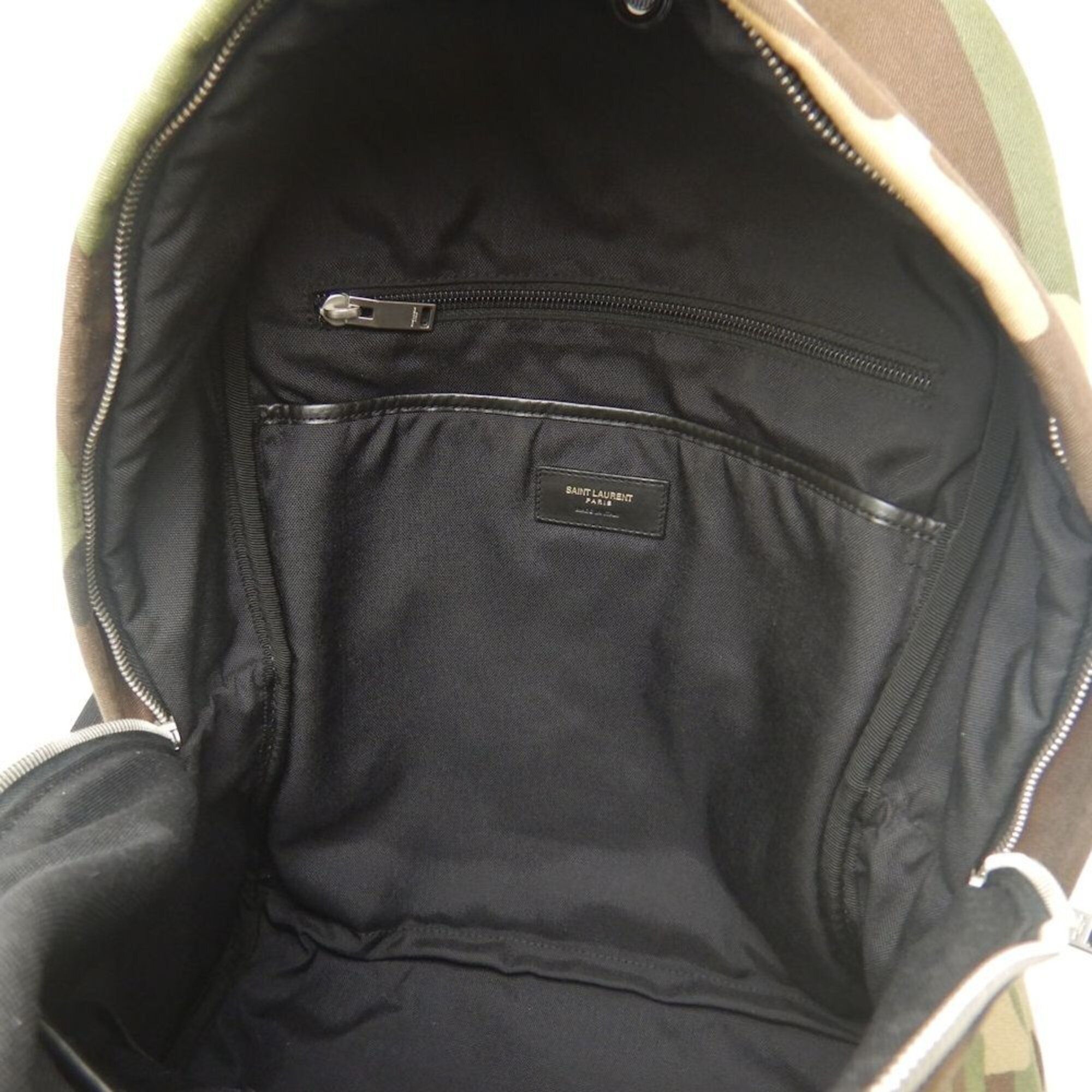 Canvas Leather Backpack (Pre-Owned) - Yves Saint Laurent - Modalova