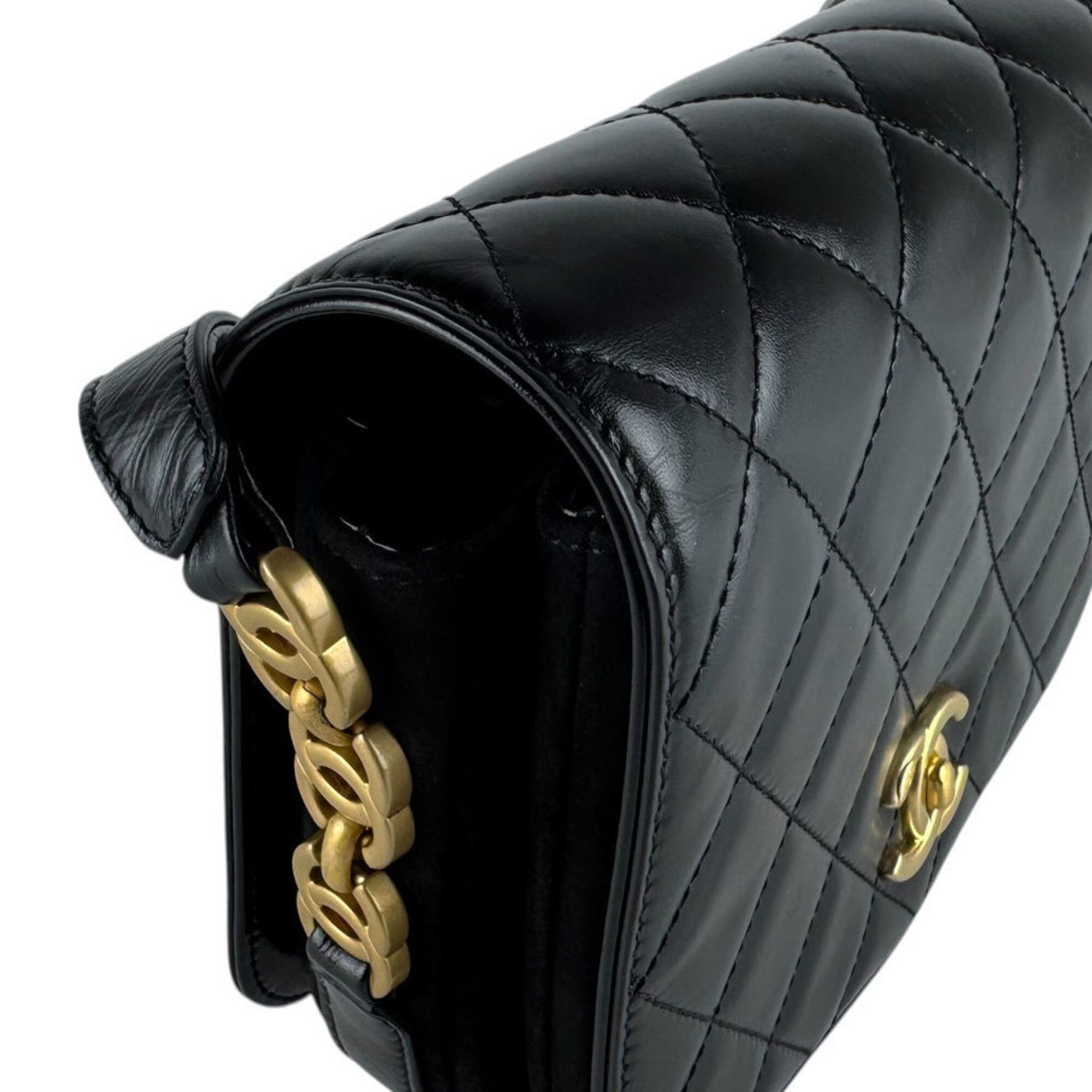 Leather Suede Messenger Bag Shoulder Bag (Pre-Owned) - Chanel - Modalova