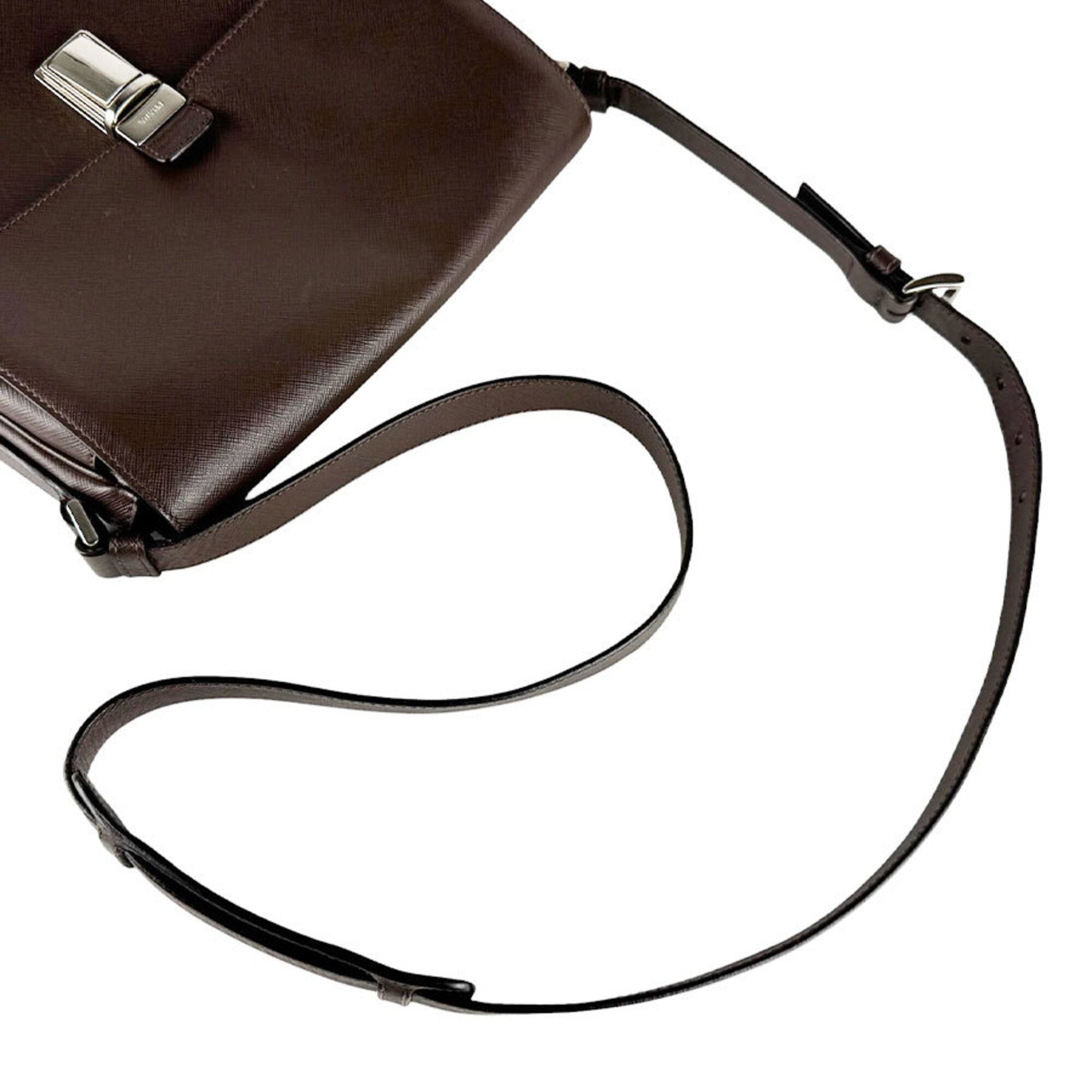 Leather Shoulder Bag (Pre-Owned) - Prada - Modalova