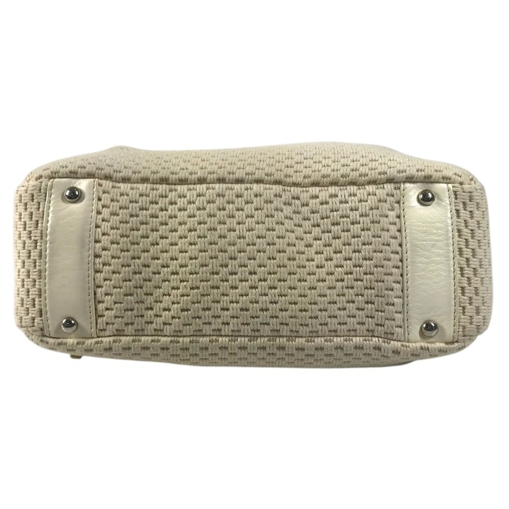 Leather Canvas Handbag Shoulder Bag (Pre-Owned) - Chanel - Modalova