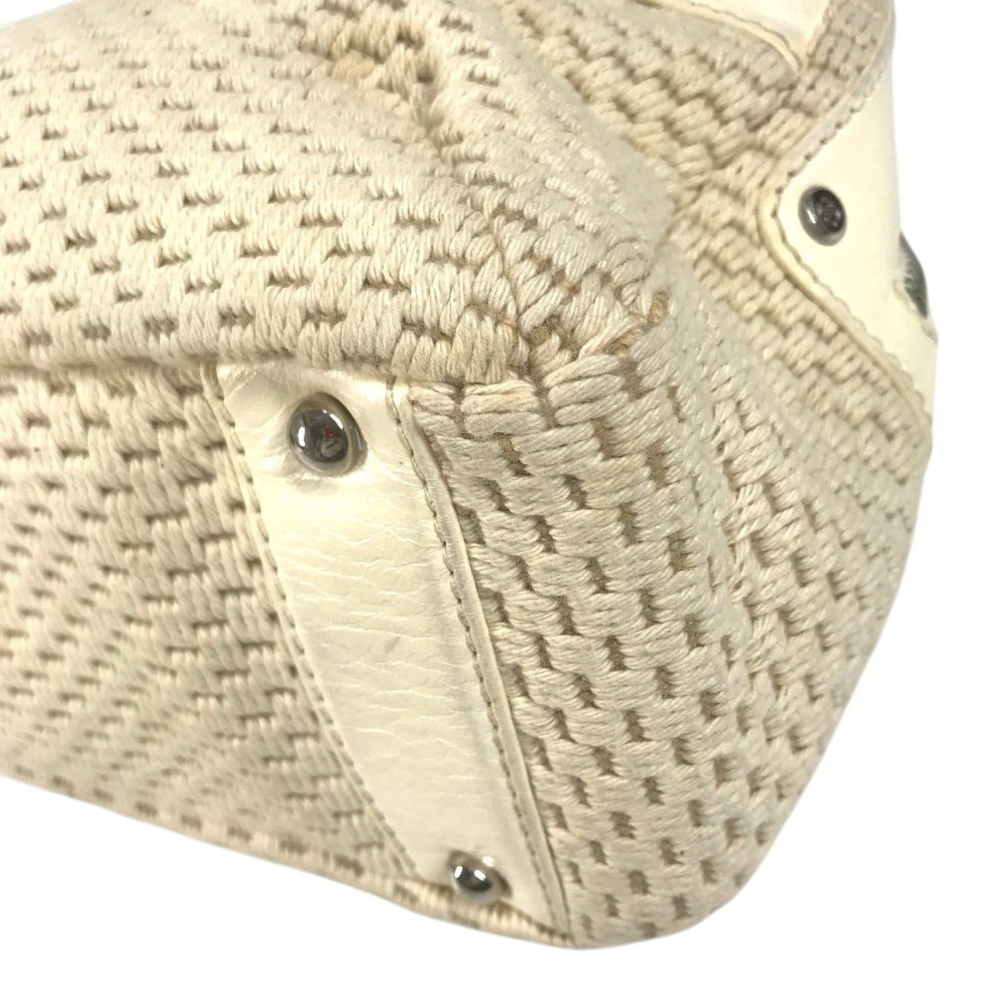 Leather Canvas Handbag Shoulder Bag (Pre-Owned) - Chanel - Modalova