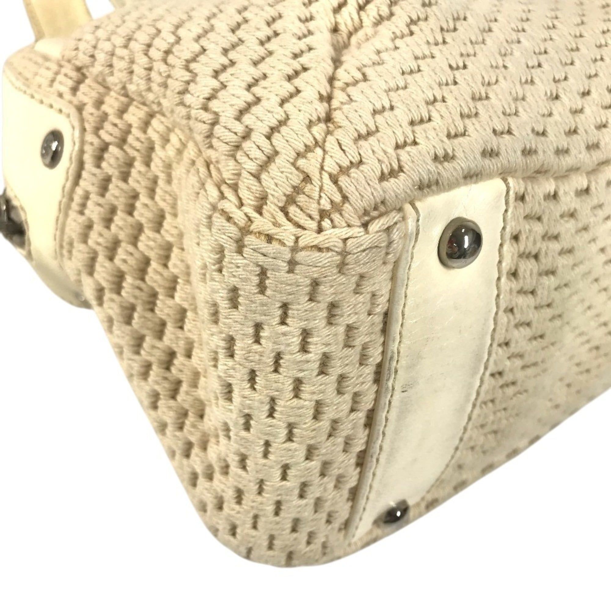 Leather Canvas Handbag Shoulder Bag (Pre-Owned) - Chanel - Modalova