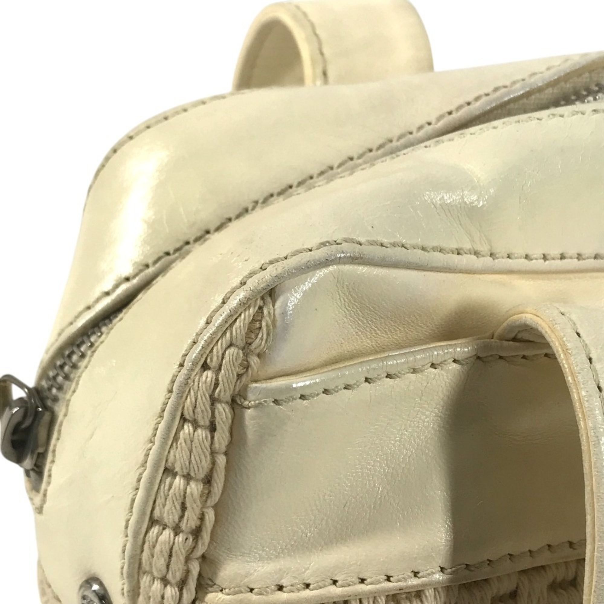 Leather Canvas Handbag Shoulder Bag (Pre-Owned) - Chanel - Modalova