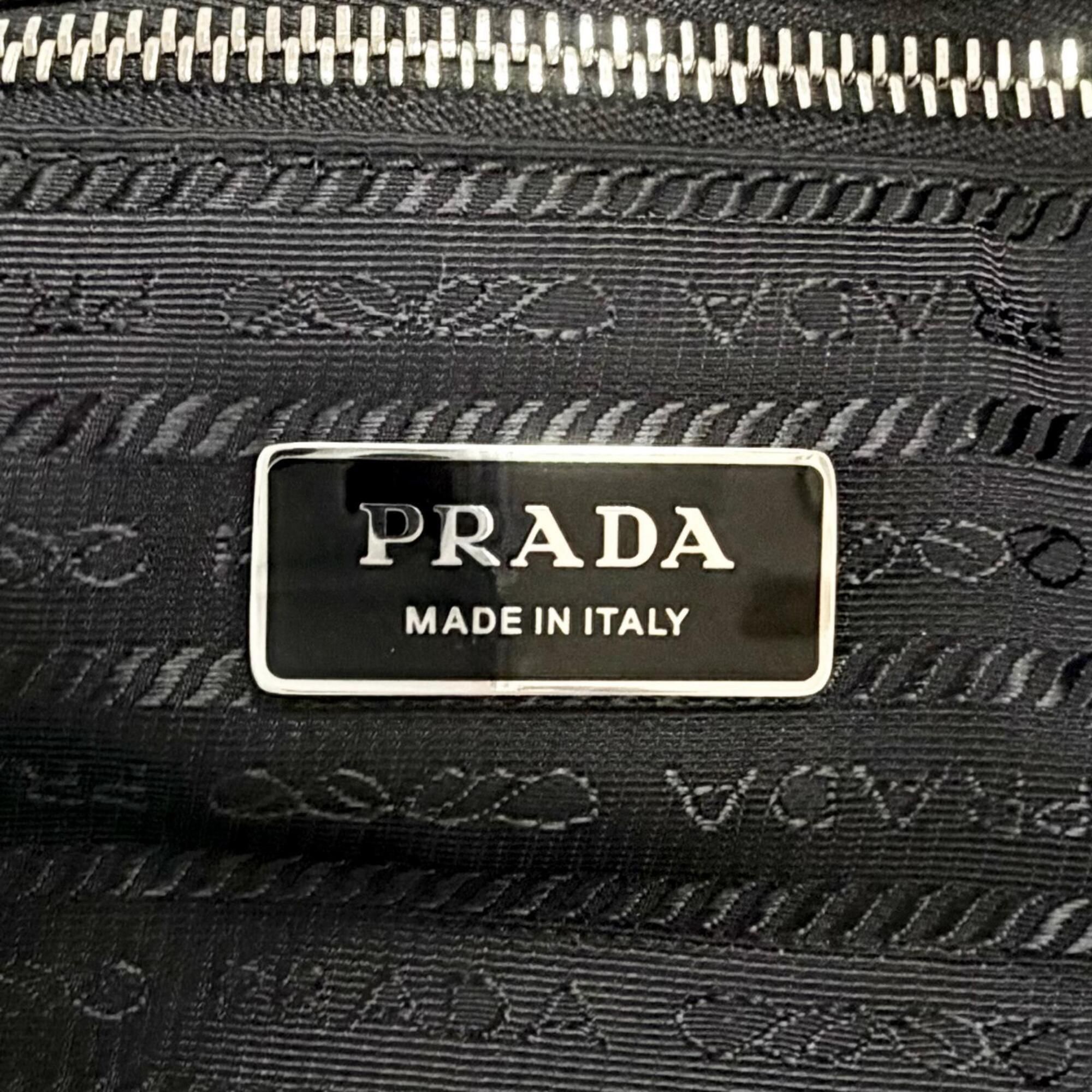 Polyester Leather Tote Bag (Pre-Owned) - Prada - Modalova