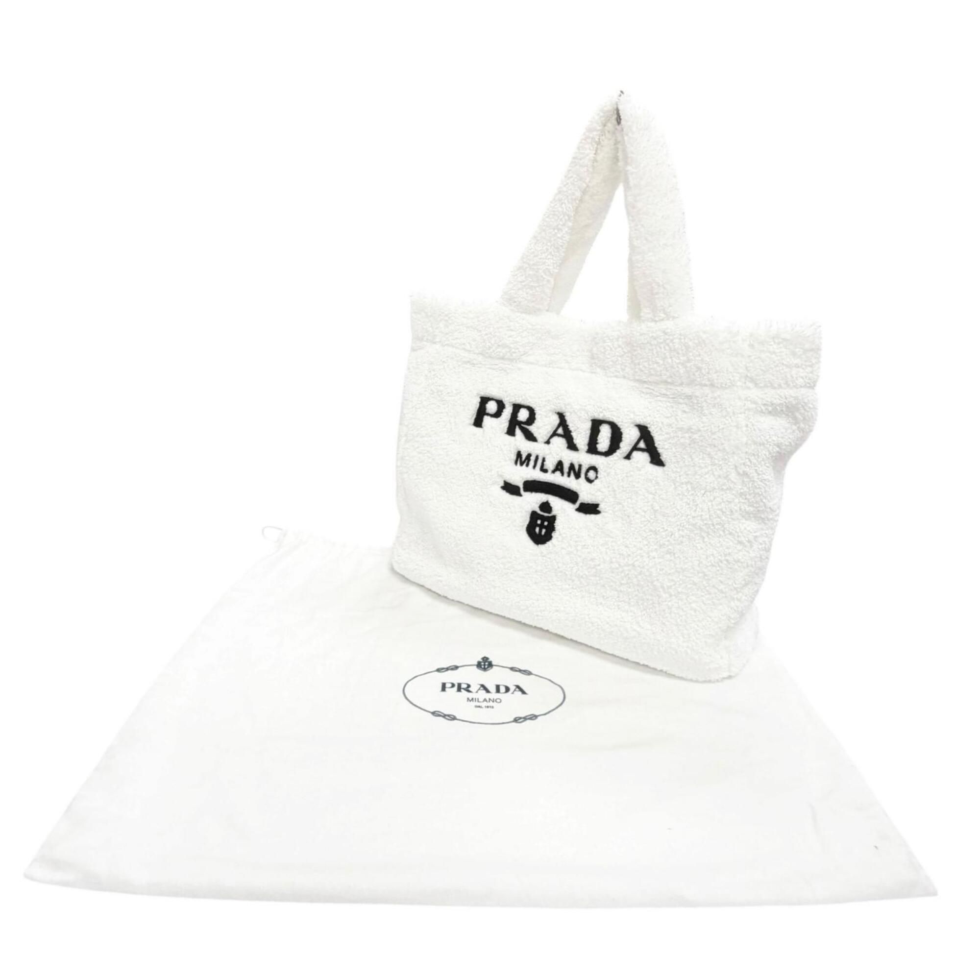 Polyester Leather Tote Bag (Pre-Owned) - Prada - Modalova