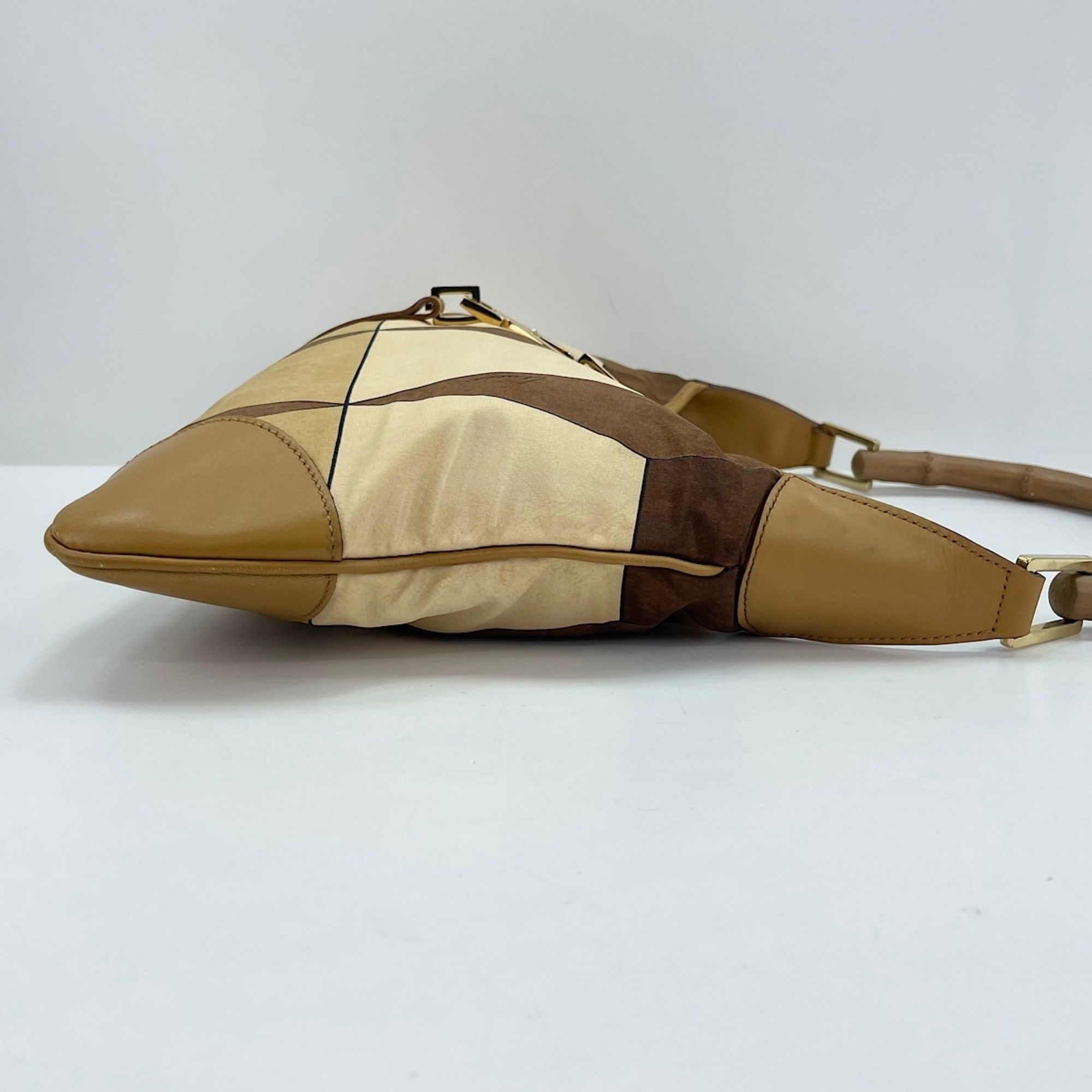 Bamboo Nylon Shoulder Bag (Pre-Owned) - Gucci - Modalova
