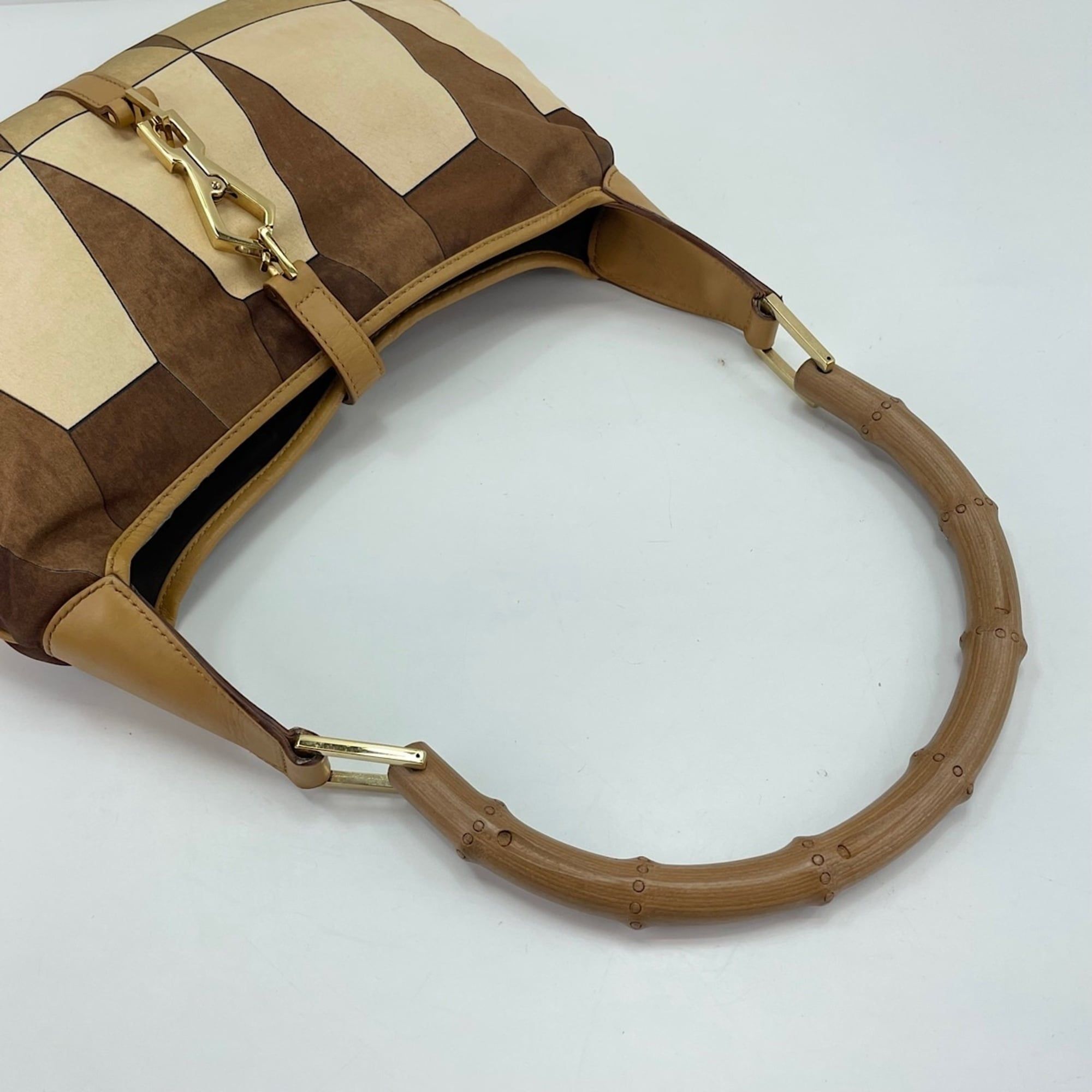 Bamboo Nylon Shoulder Bag (Pre-Owned) - Gucci - Modalova