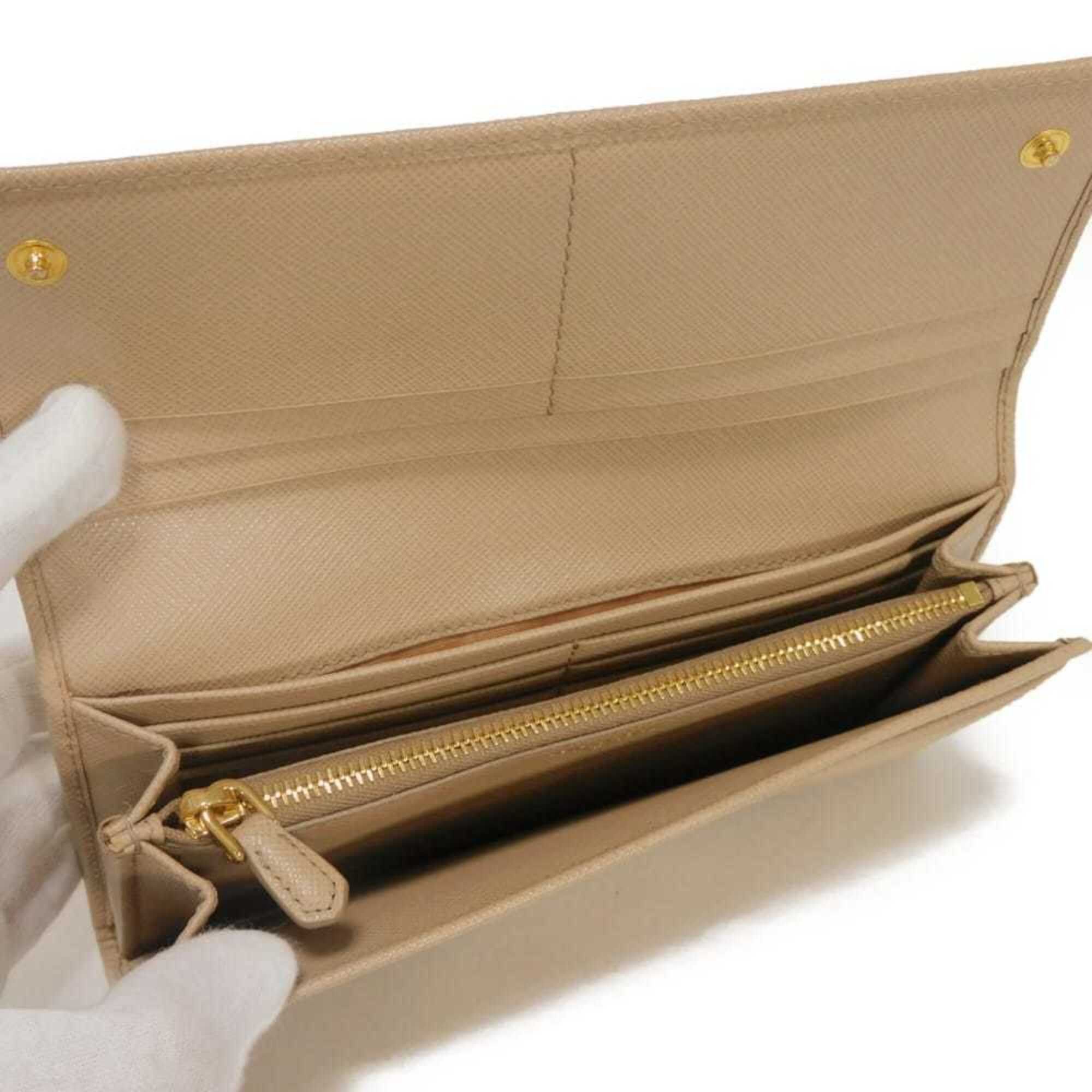 Saffiano Lux Long Wallet (Bi-Fold) (Pre-Owned) - Prada - Modalova