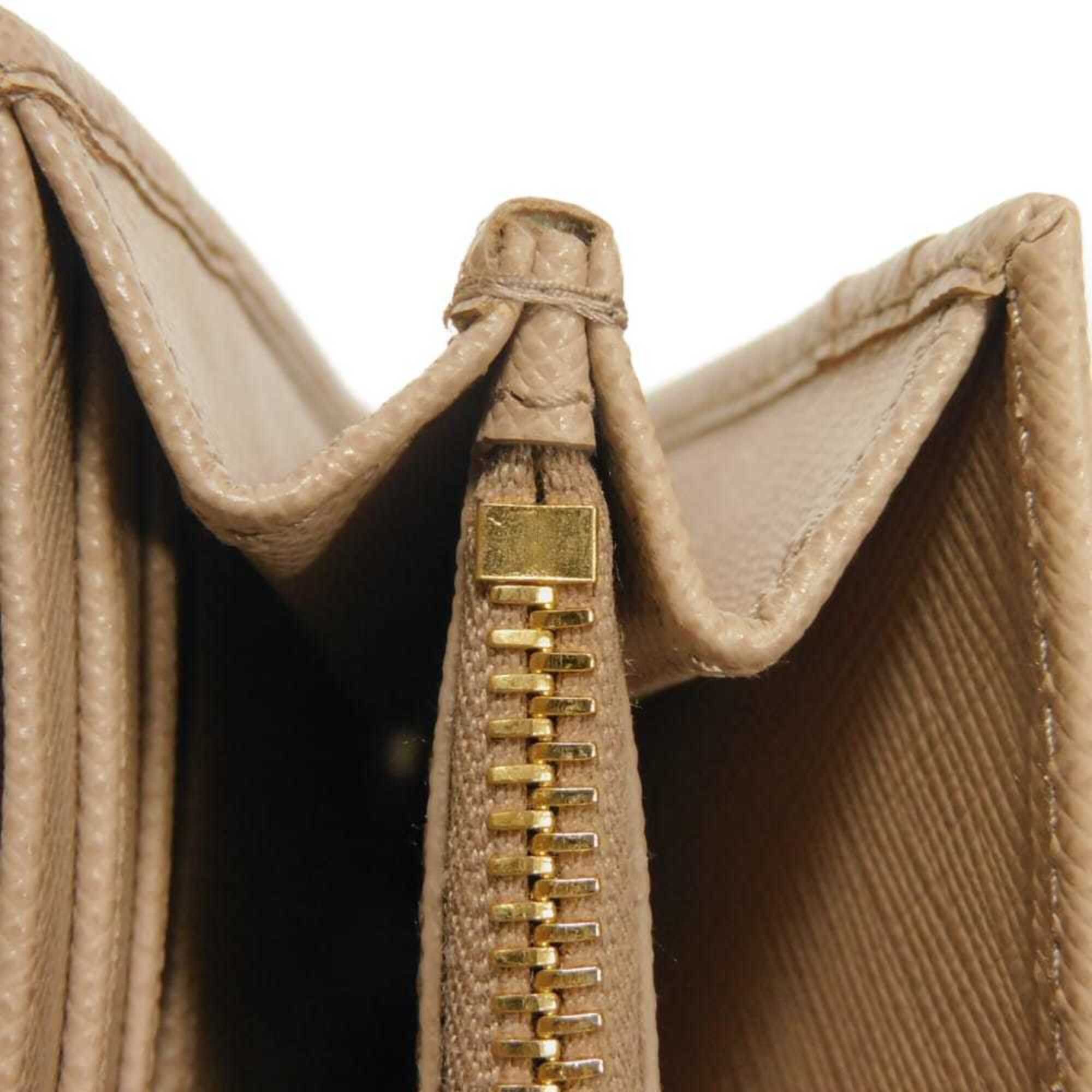 Saffiano Lux Long Wallet (Bi-Fold) (Pre-Owned) - Prada - Modalova
