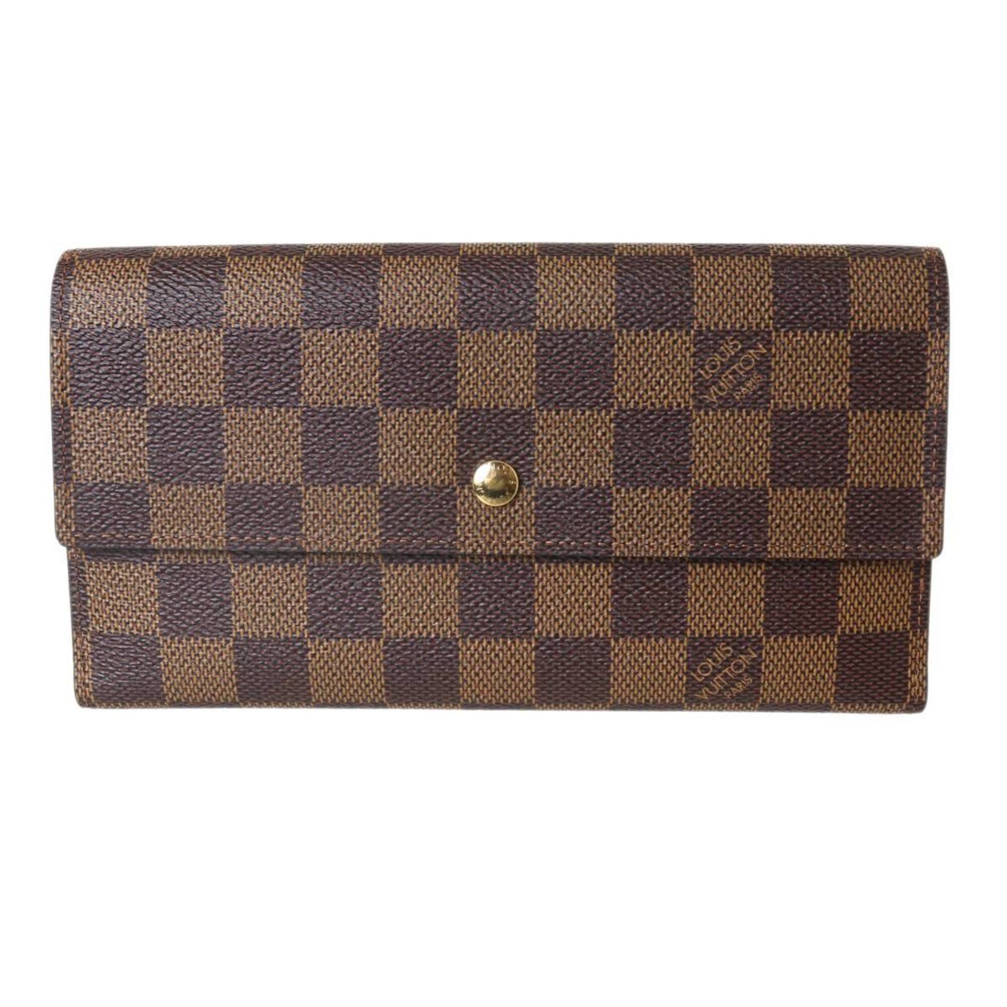 Damier Long Wallet (Tri-Fold) (Pre-Owned) - Louis Vuitton - Modalova