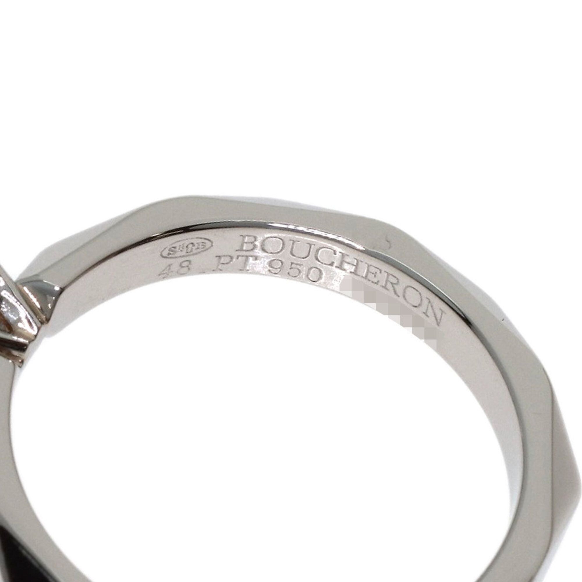 Platinum 950 Band Ring (Pre-Owned) - Boucheron - Modalova