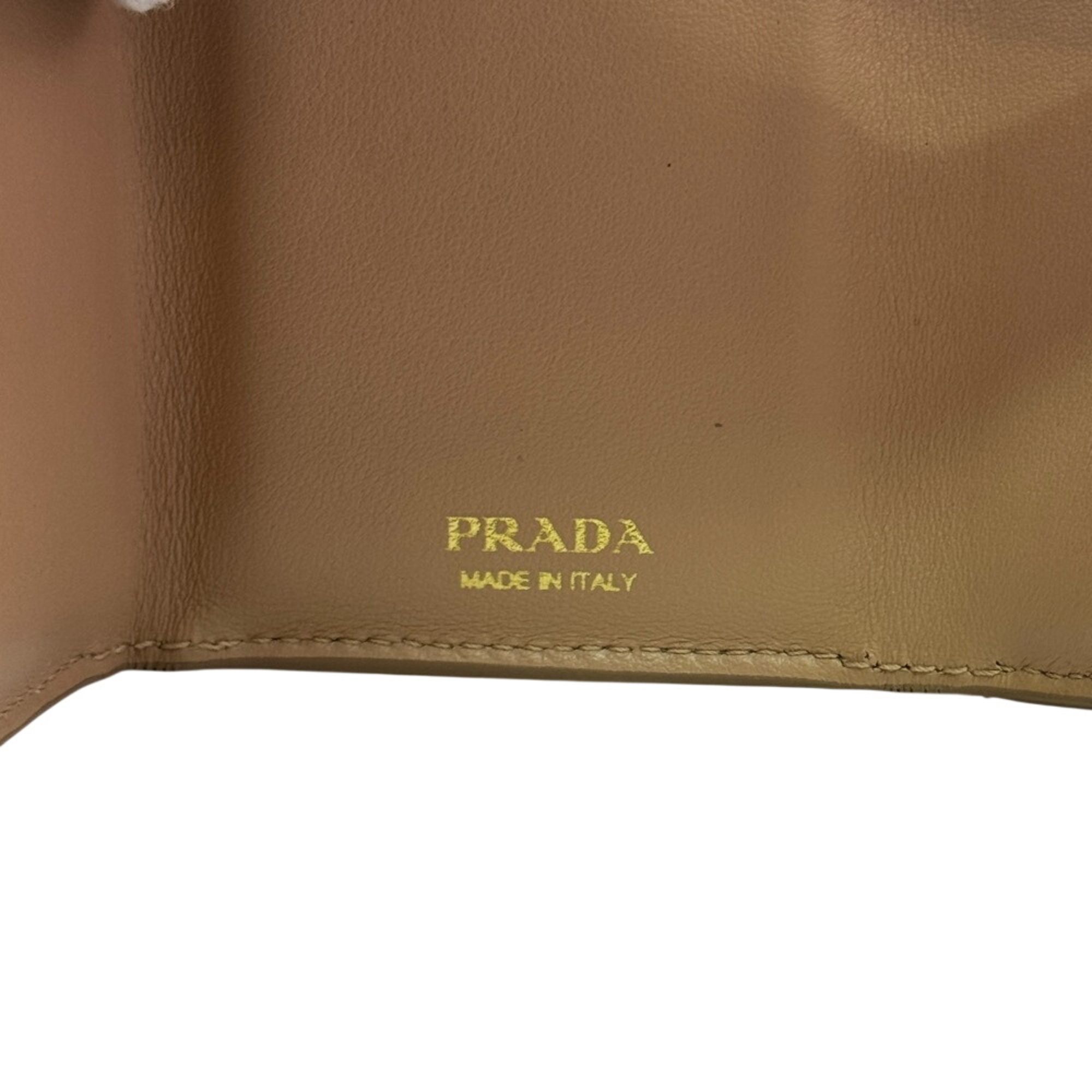 Leather Wallet (Tri-Fold) (Pre-Owned) - Prada - Modalova