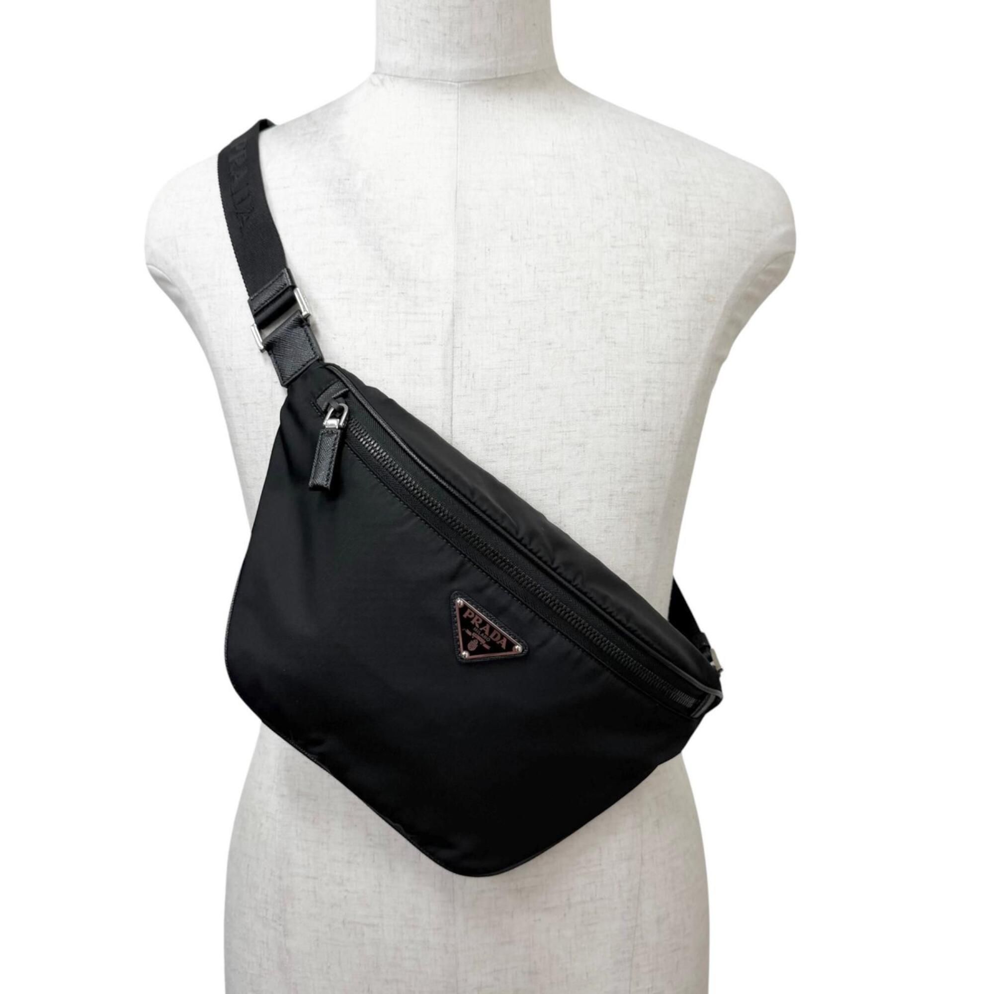 Nylon Leather Fanny Pack Sling Bag (Pre-Owned) - Prada - Modalova