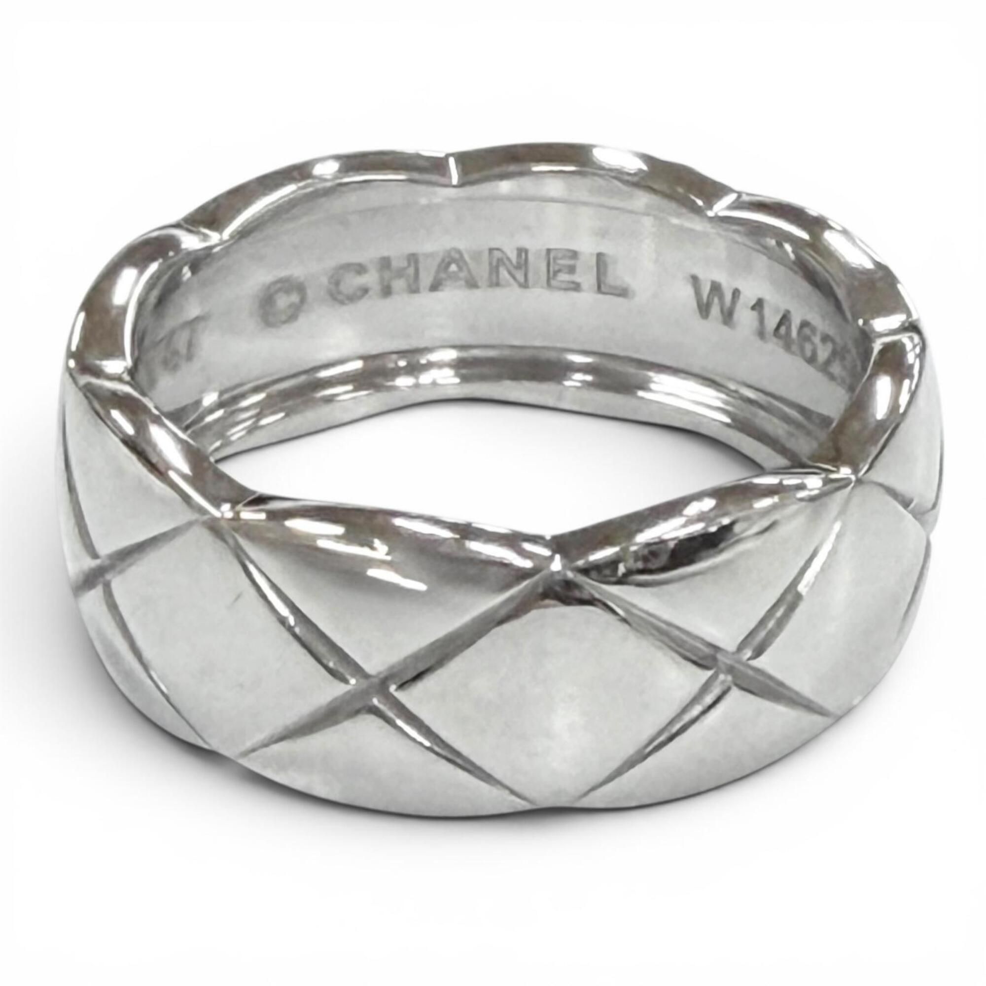 Chanel Silver Band Ring (Pre-Owned) - Chanel - Modalova