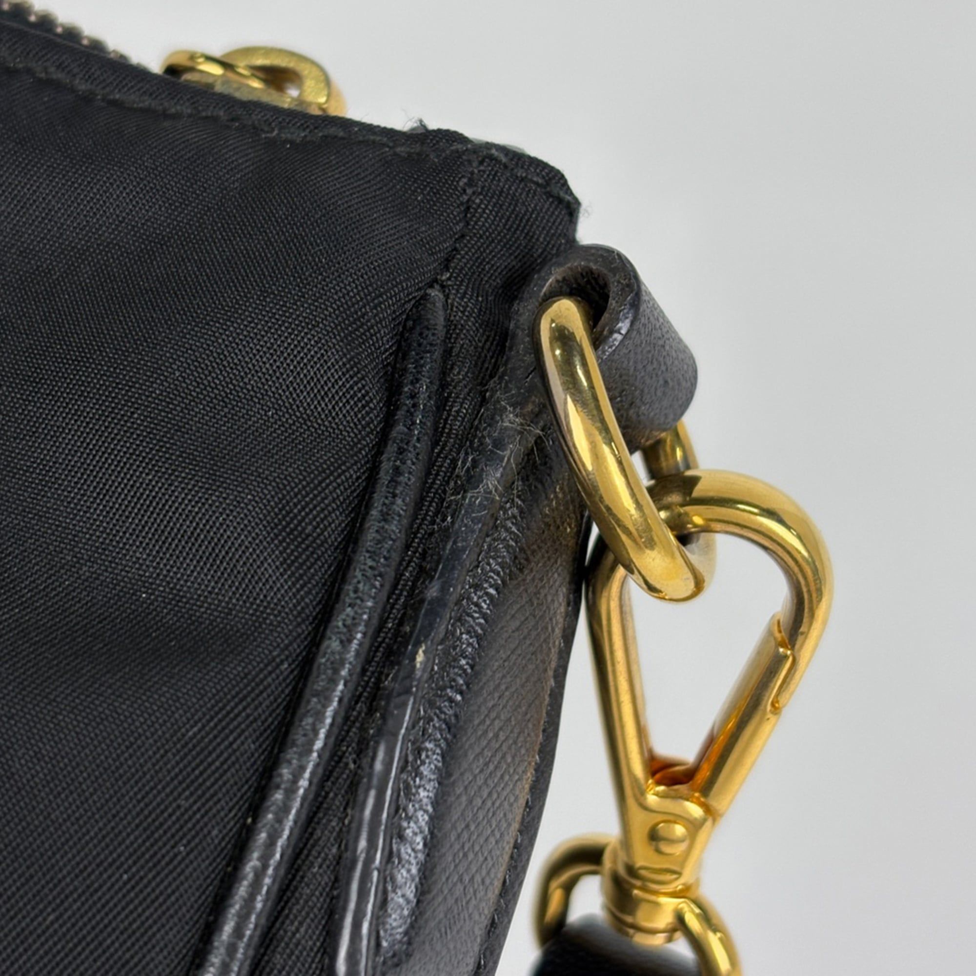 Nylon Leather Shoulder Bag (Pre-Owned) - Prada - Modalova