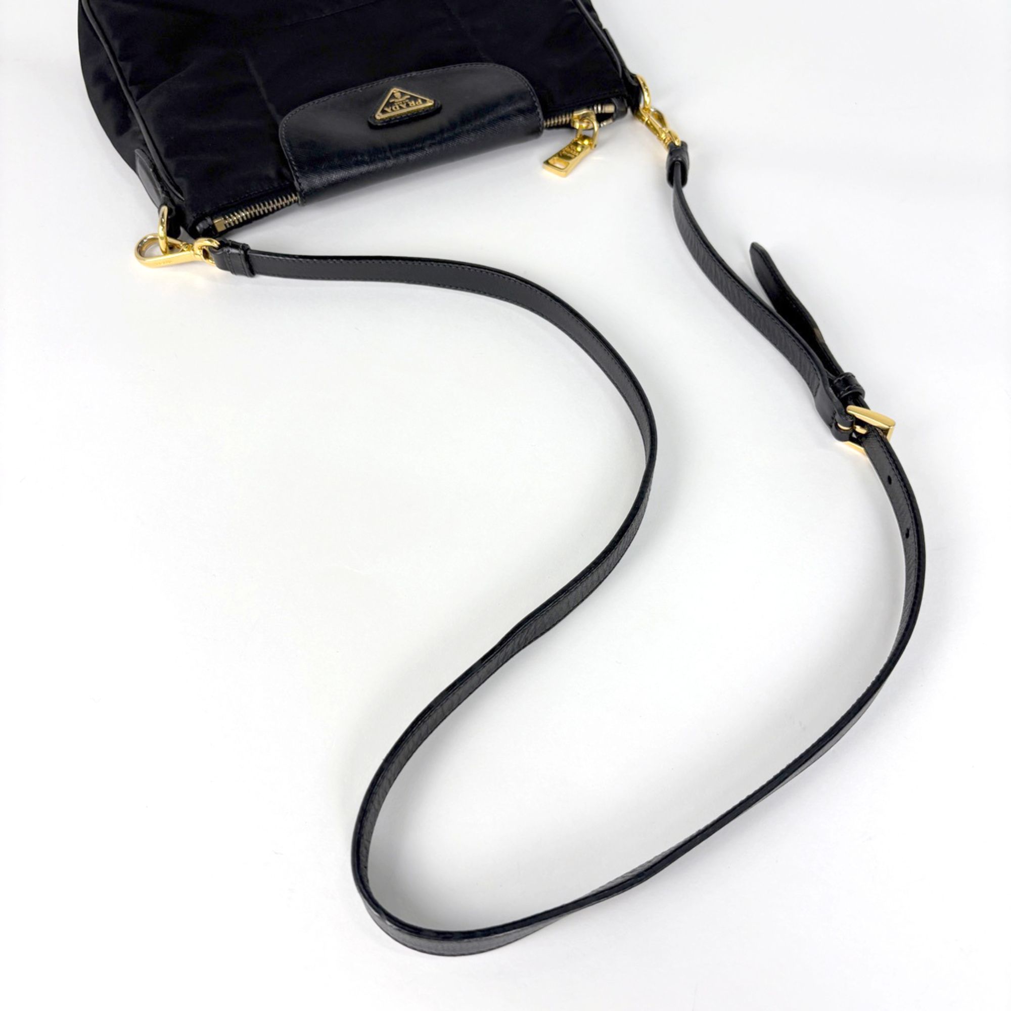 Nylon Leather Shoulder Bag (Pre-Owned) - Prada - Modalova